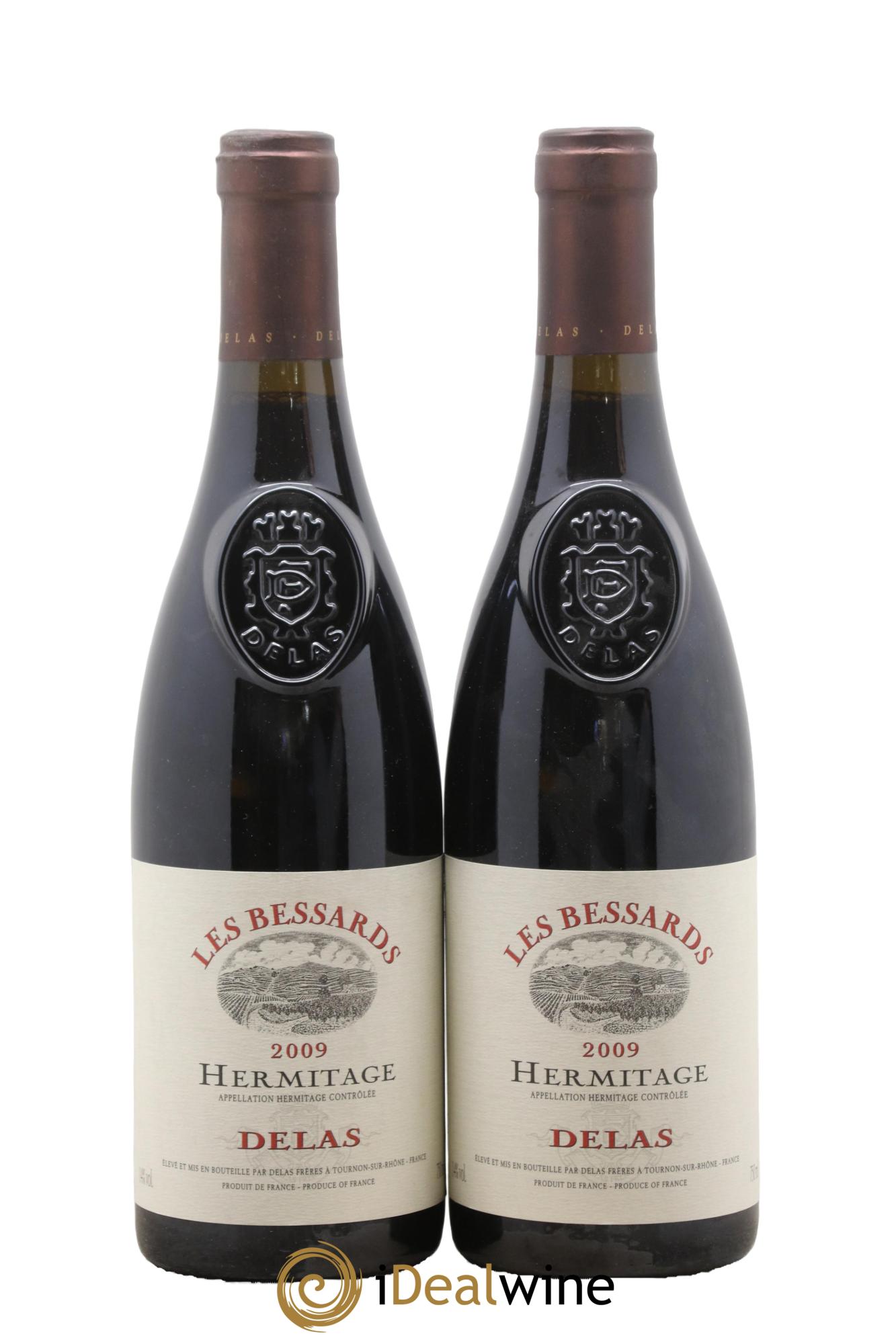 Hermitage Les Bessards Delas Frères 2009 - Posten von 2 Flaschen - 0