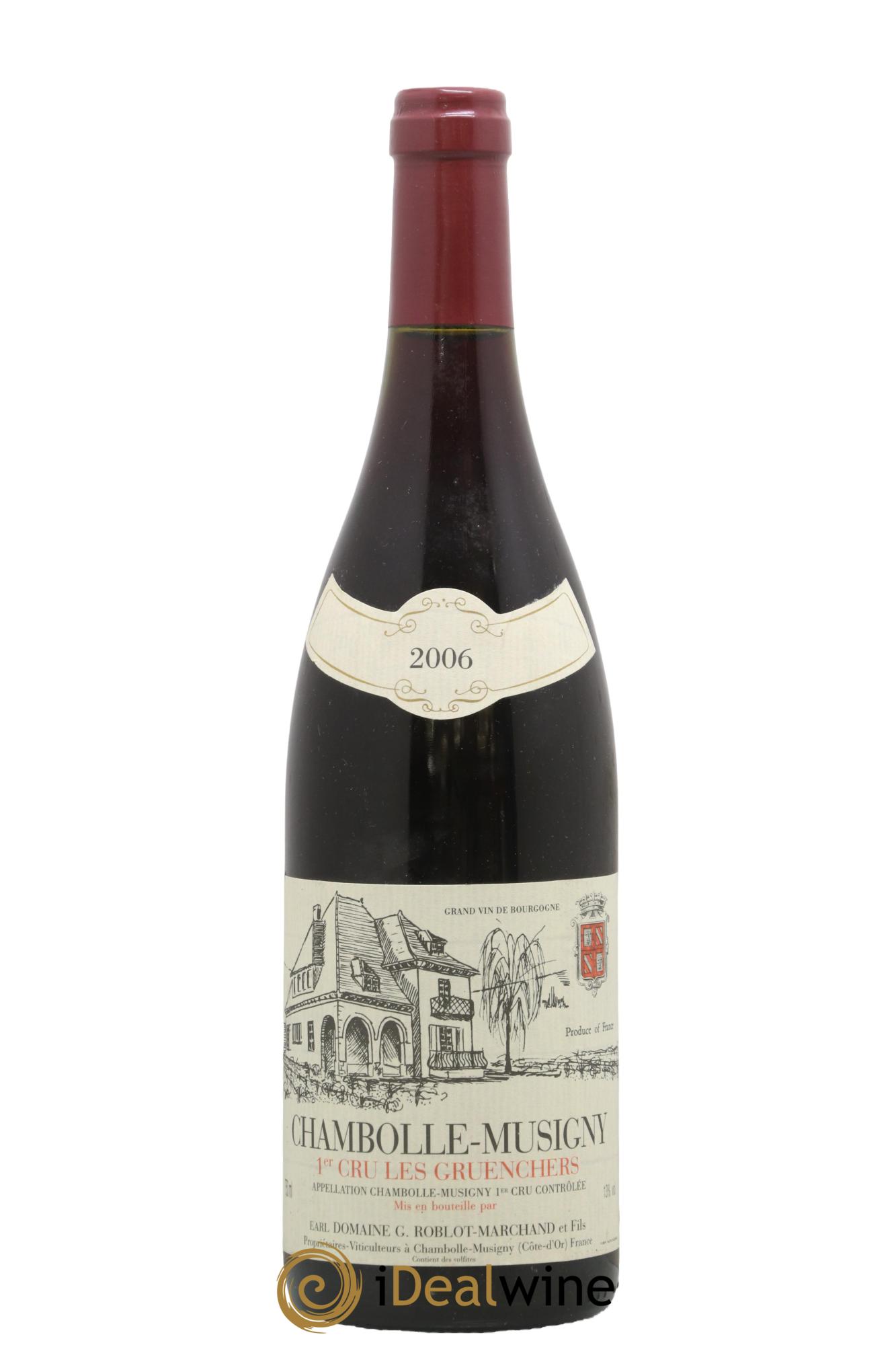 Chambolle-Musigny 1er Cru Les Gruenchers Roblot Marchand 2006 - Lot de 1 bouteille - 0