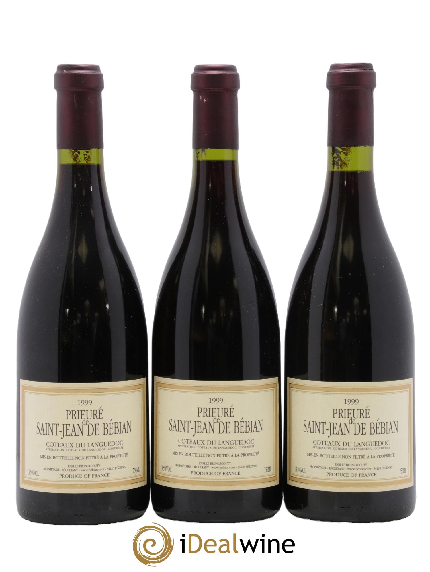 Languedoc Prieuré St-Jean de Bébian 1999 - Lot de 3 bouteilles - 0