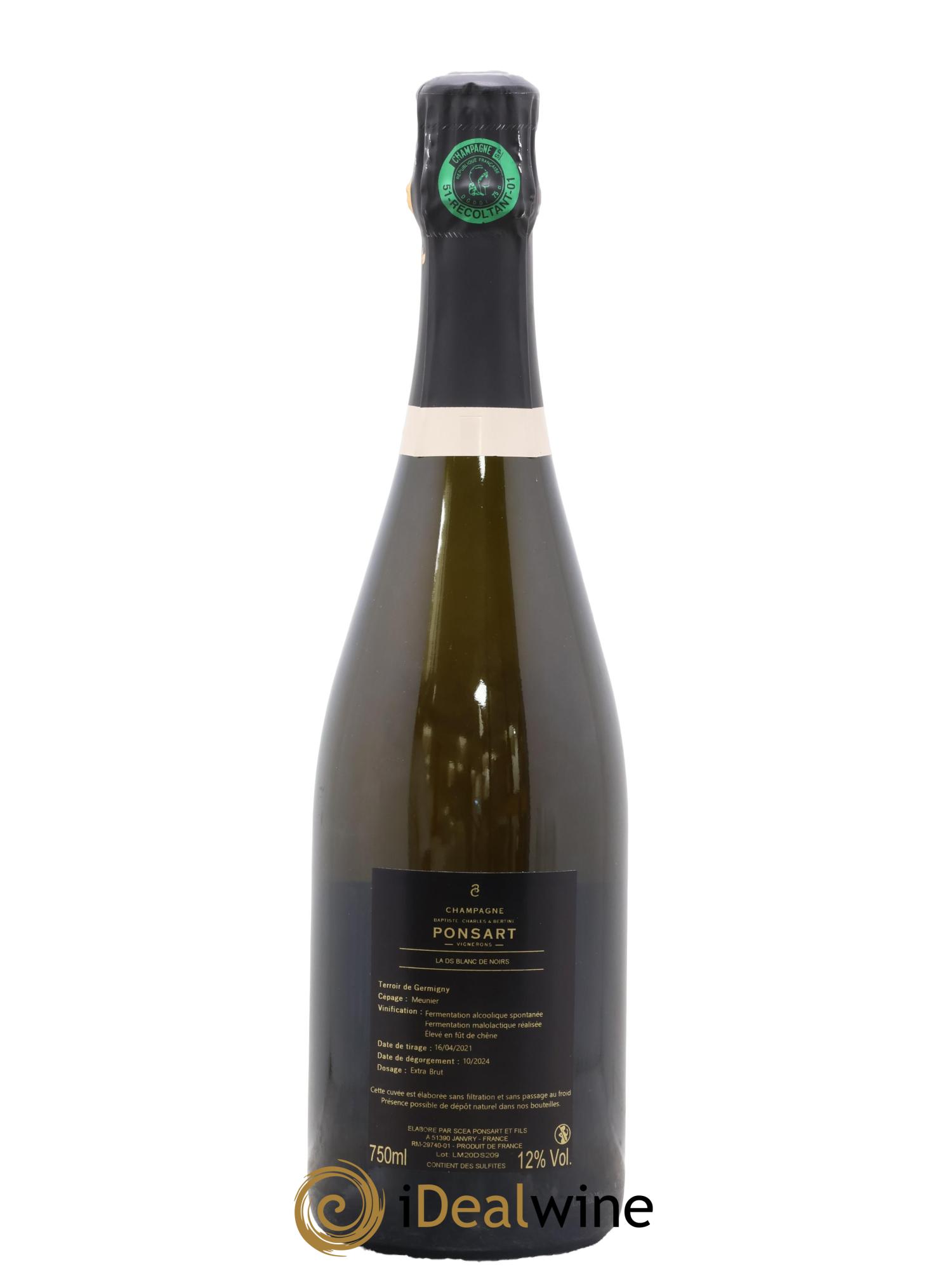 La DS Extra Brut Baptiste & Charles Ponsart - Lot de 1 bouteille - 1