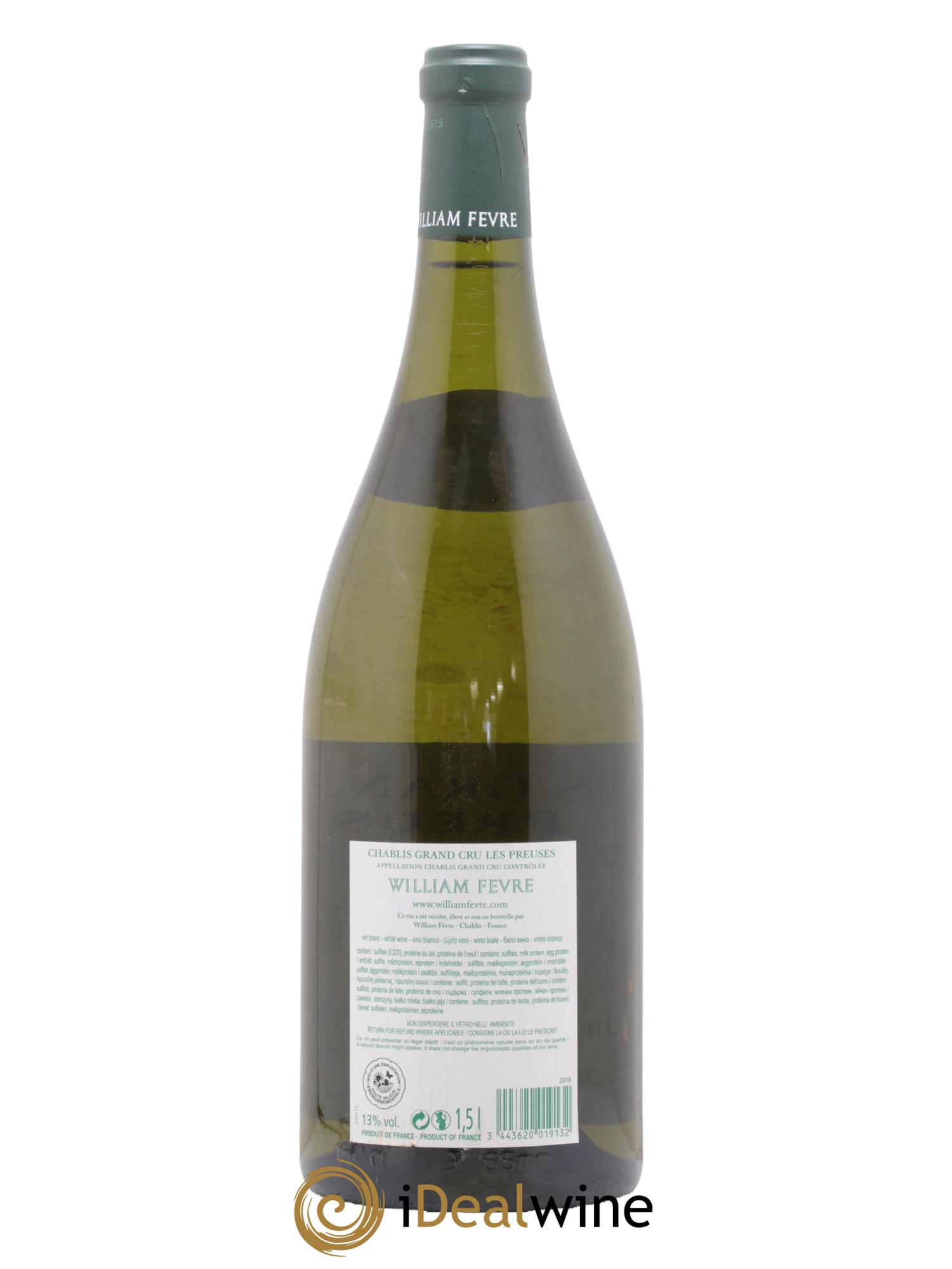 Chablis Grand Cru les Preuses William Fèvre  2018 - Lotto di 1 magnum - 1