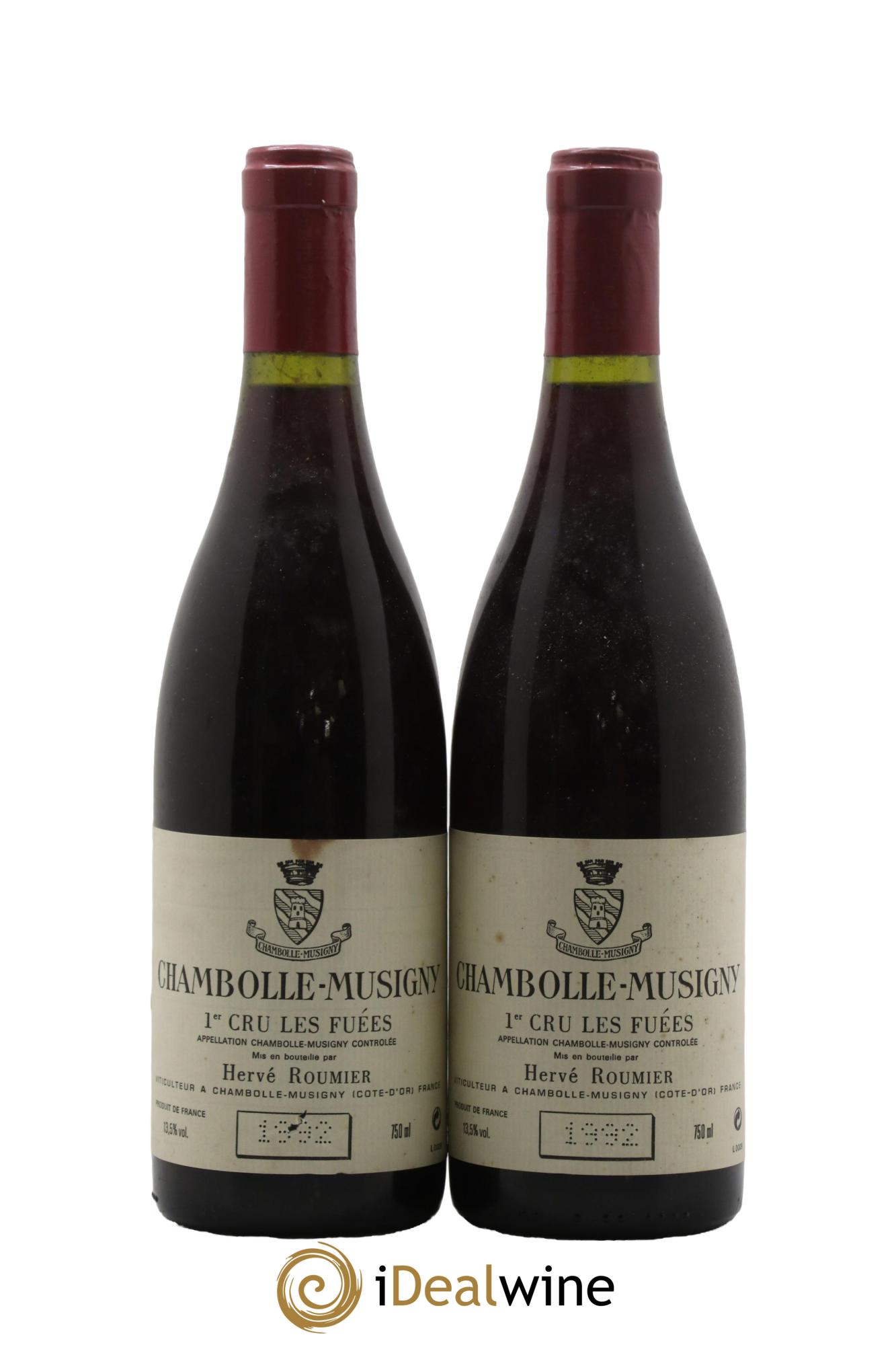Chambolle-Musigny 1er Cru Les Fuées Hervé Roumier 1992 - Lotto di 2 bottiglie - 0