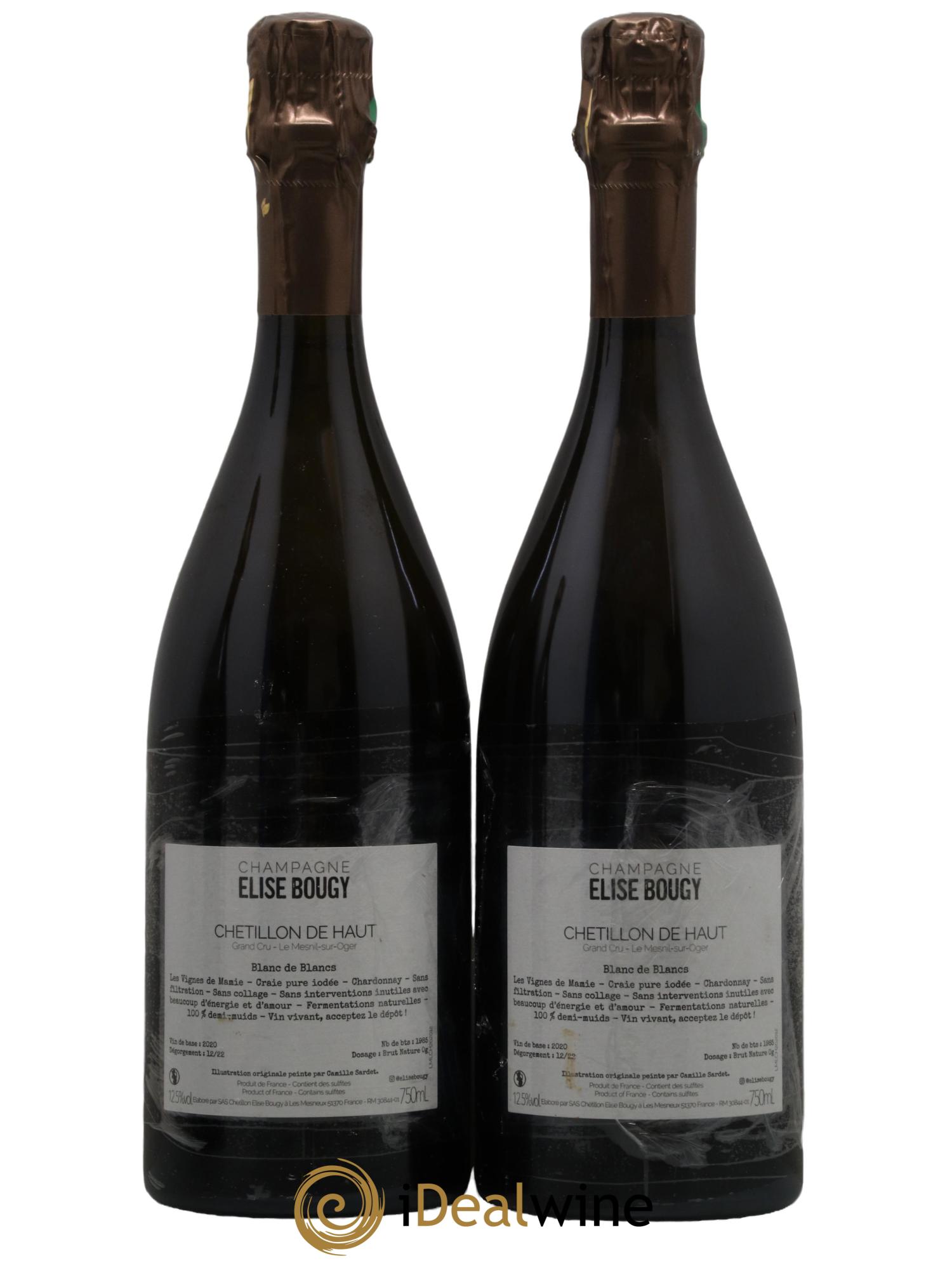 Chétillon de Haut Le Mesnil sur Oger Elise Bougy  - Lot de 2 bouteilles - 1