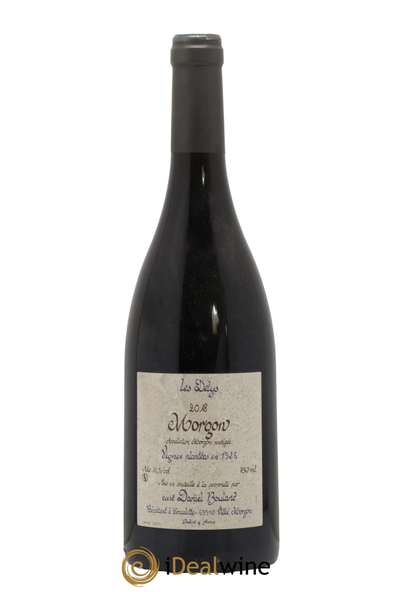 Morgon Les Delys Vielles Vignes de 1926 Daniel Bouland (Domaine) Vignes plantées en 1926 2018 - Lot de 1 bouteille - 0