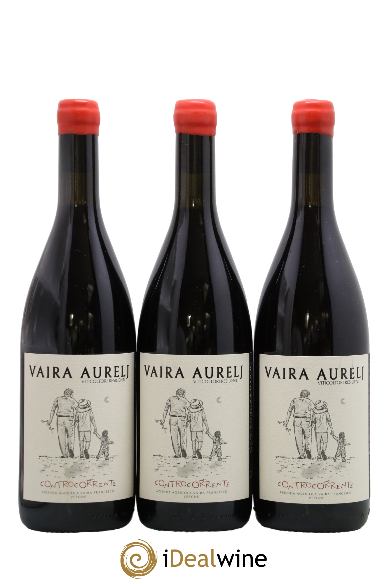 Italie Vino Rosse Controcorrente Vaira Aurelj 2022 - Lot de 3 bouteilles - 0