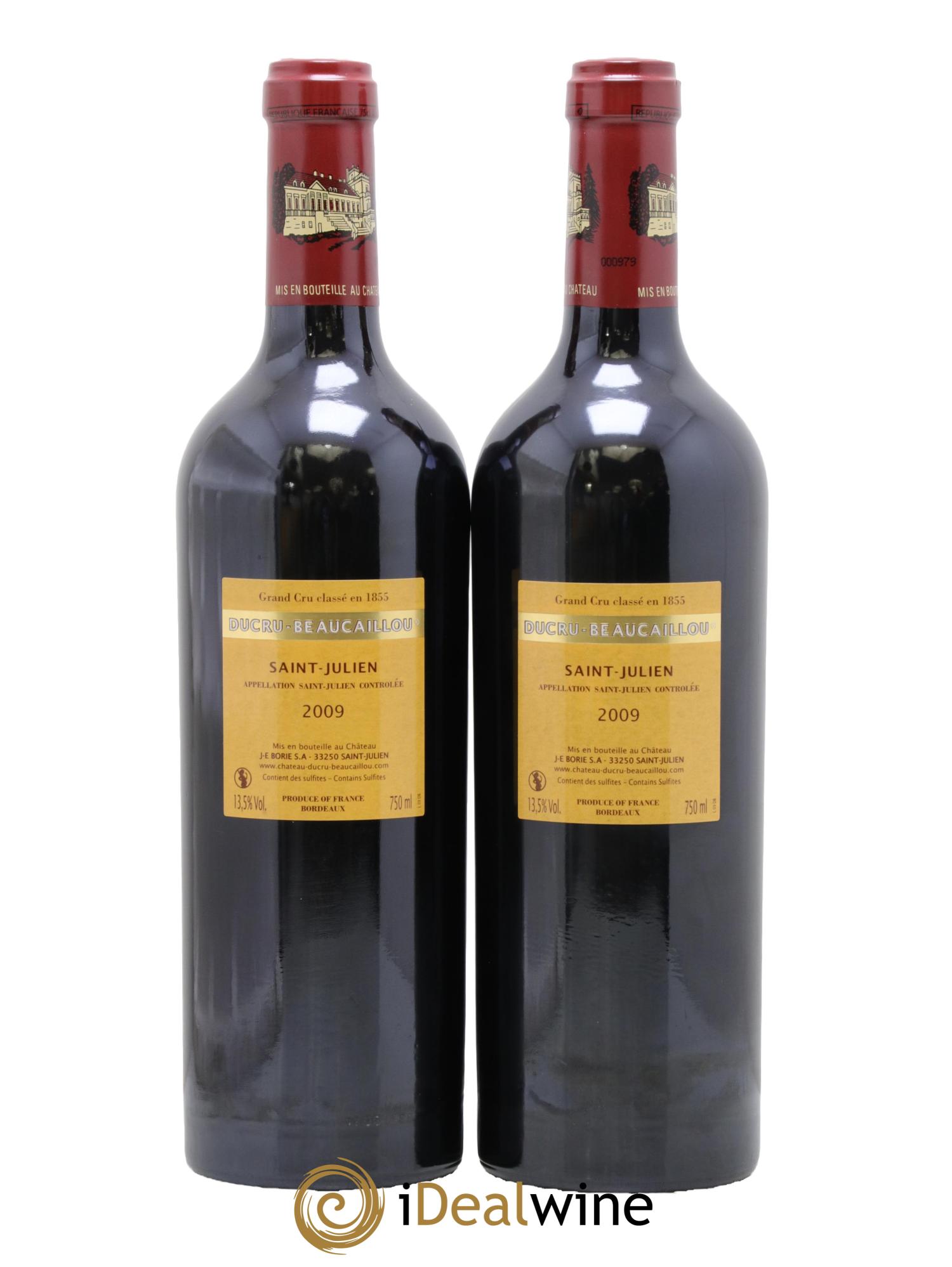 Château Ducru Beaucaillou 2ème Grand Cru Classé 2009 - Lot of 2 bottles - 1