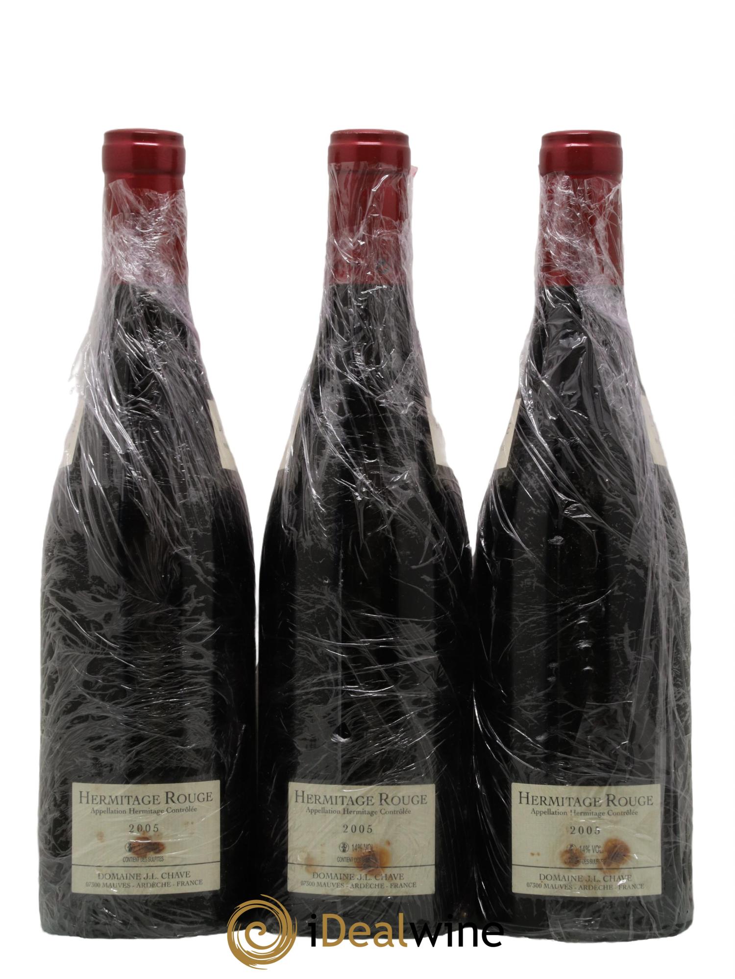 Hermitage Jean-Louis Chave 2005 - Lot de 3 bouteilles - 1