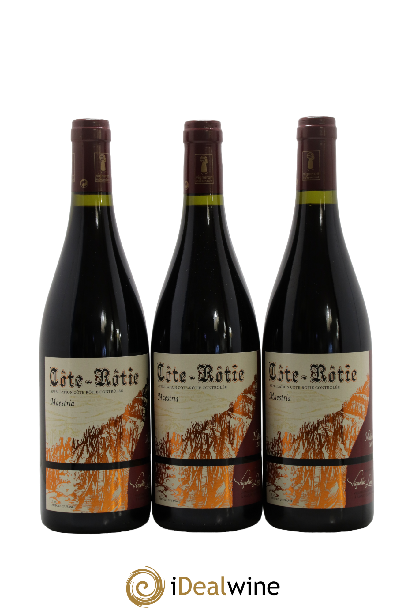 Côte-Rôtie Maestria Vignobles Levet 2019 - Lot de 3 bouteilles - 0