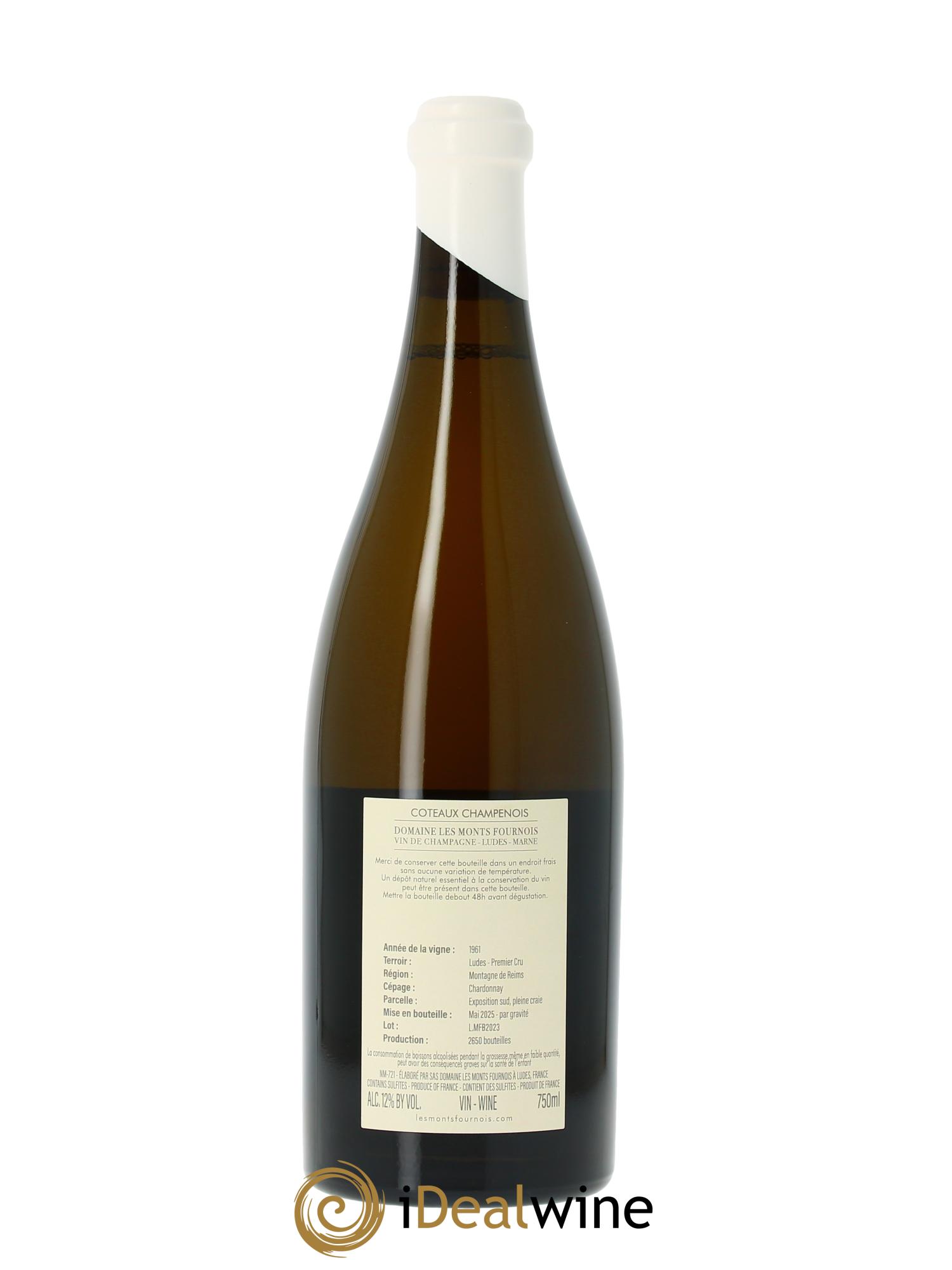 Coteaux Champenois Premier Cru Ludes Les Monts Fournois (Domaine)  2023 - Lot de 1 bouteille - 1