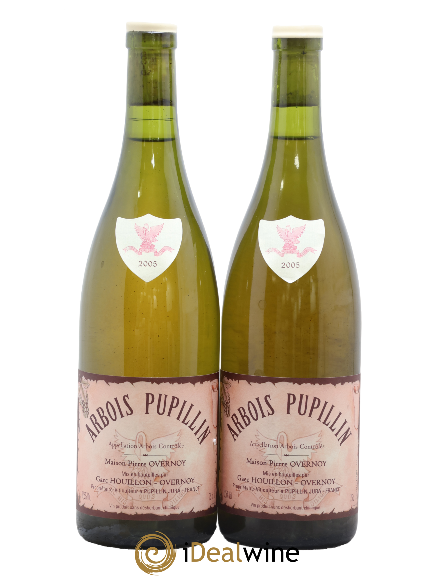 Arbois-Pupillin Chardonnay (cire blanche) Overnoy-Houillon (Domaine) 2005 - Lot de 2 bouteilles - 0