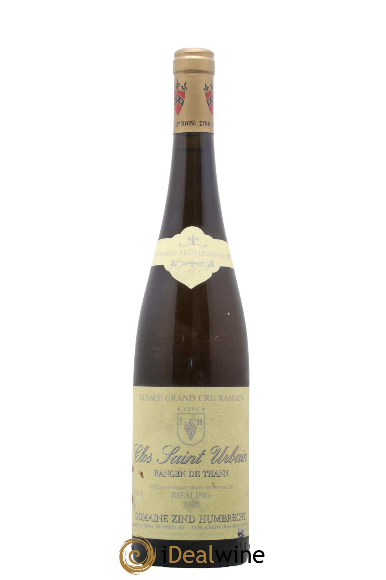Alsace Riesling Grand Cru Rangen de Thann Clos Saint Urbain Zind-Humbrecht (Domaine) 2005 - Lot de 1 bouteille - 0