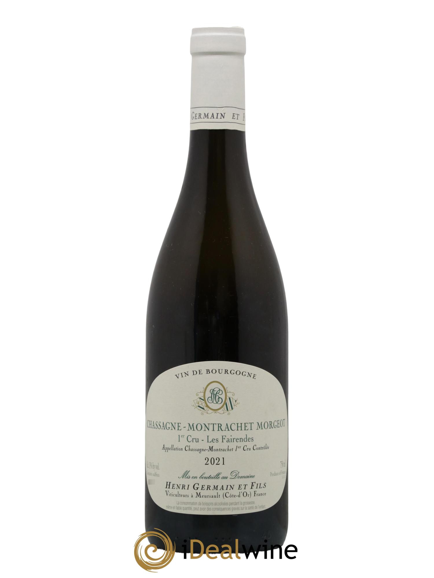 Chassagne-Montrachet 1er Cru Morgeot Les Fairendes Henri Germain 2021 - Lot de 1 bouteille - 0