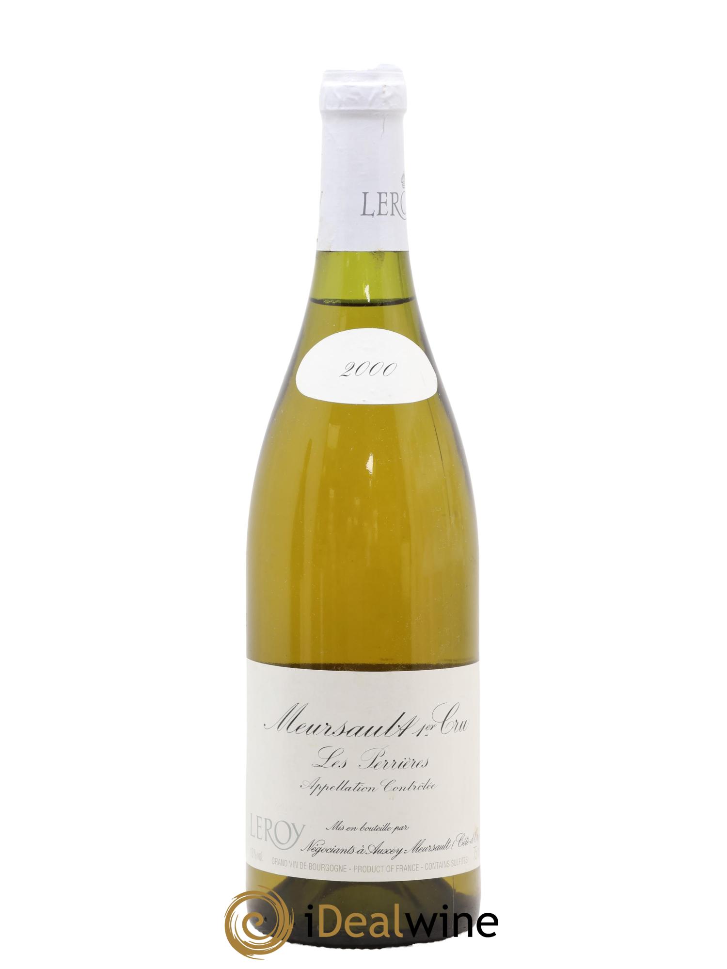 Meursault 1er Cru Perrières Leroy SA 2000 - Lot de 1 bouteille - 0