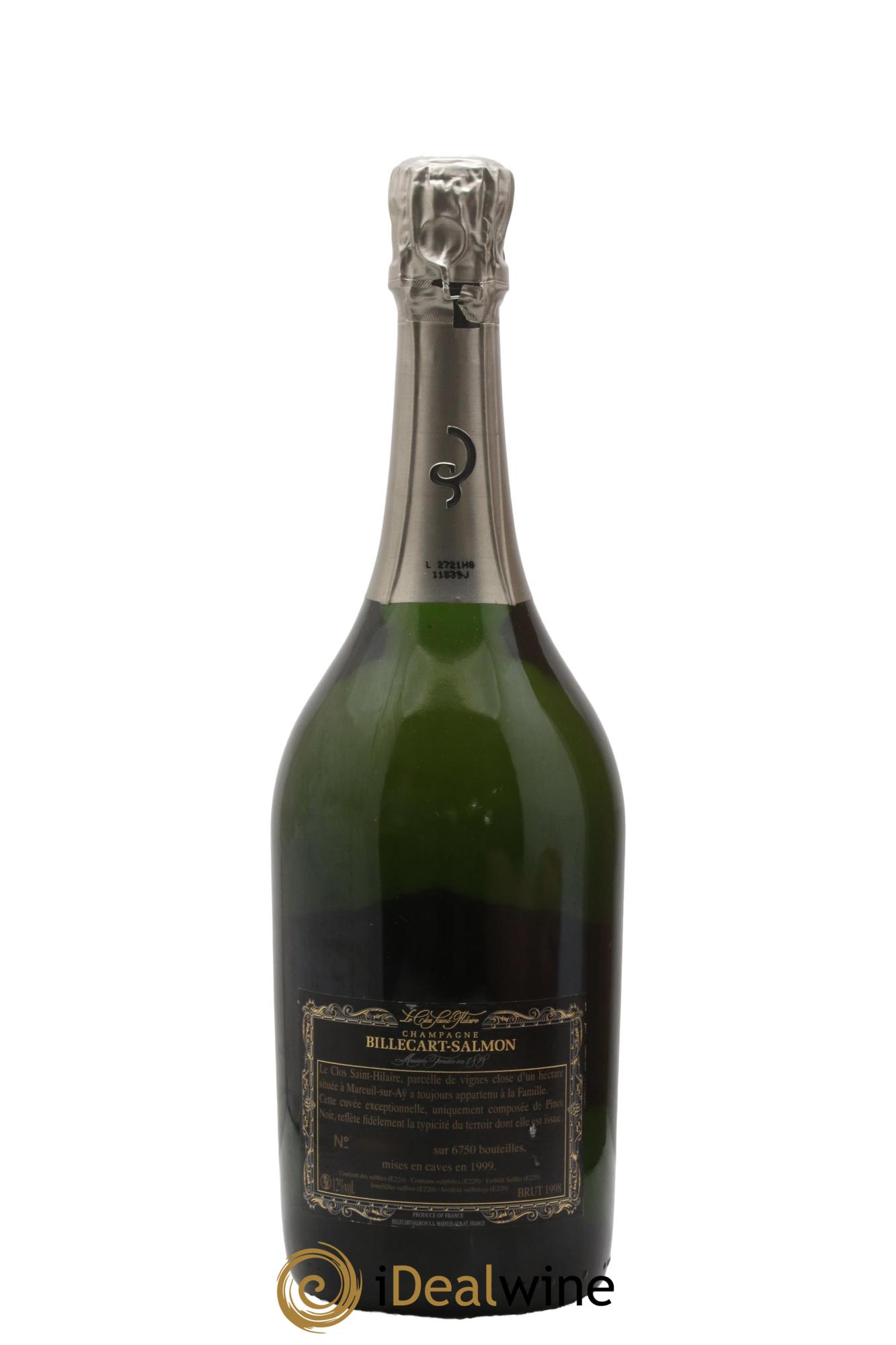 Le Clos Saint-Hilaire Billecart-Salmon 1998 - Lot of 1 bottle - 1