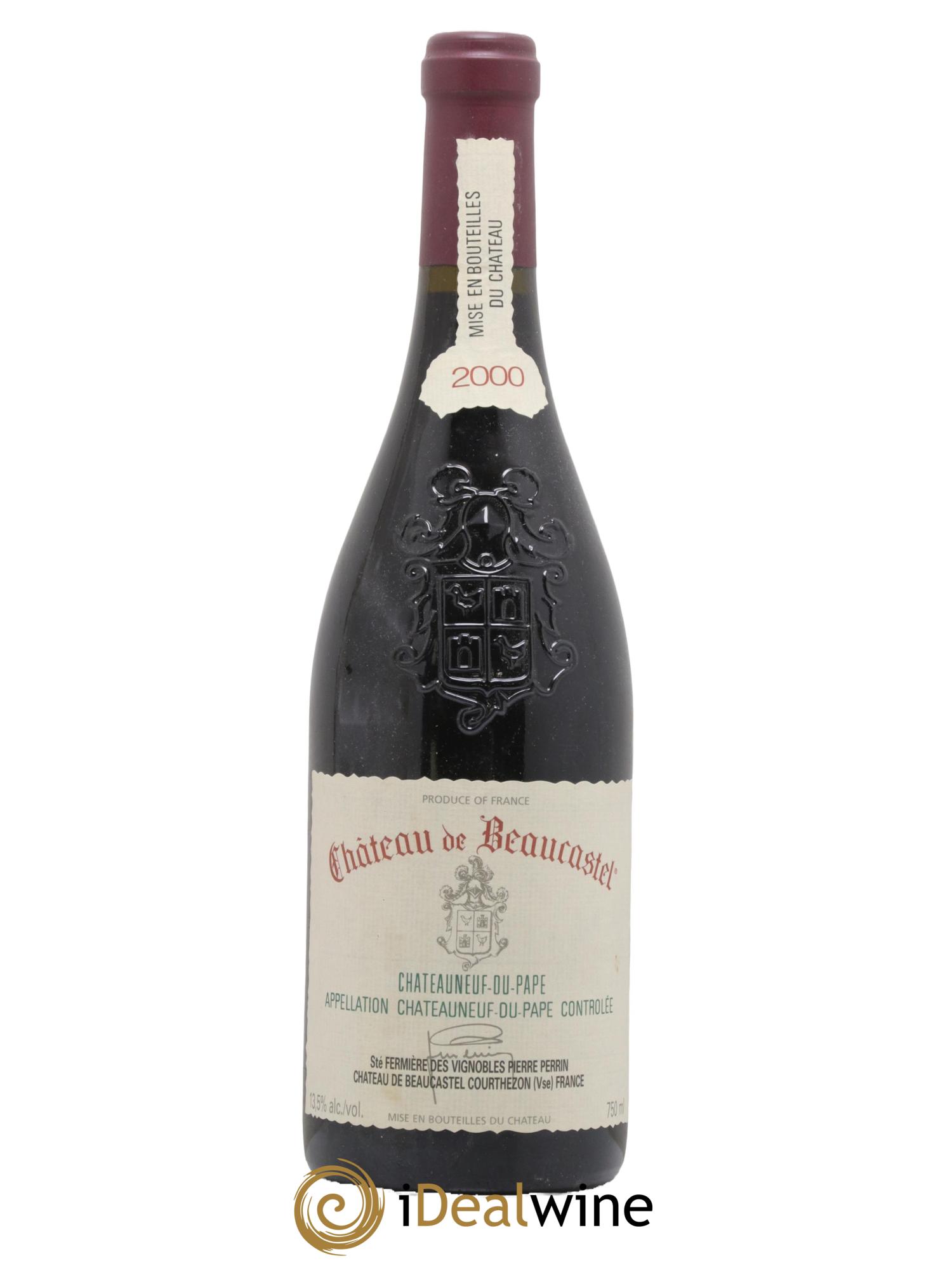 Châteauneuf-du-Pape Château de Beaucastel Famille Perrin 2000 - Lot de 1 bouteille - 0
