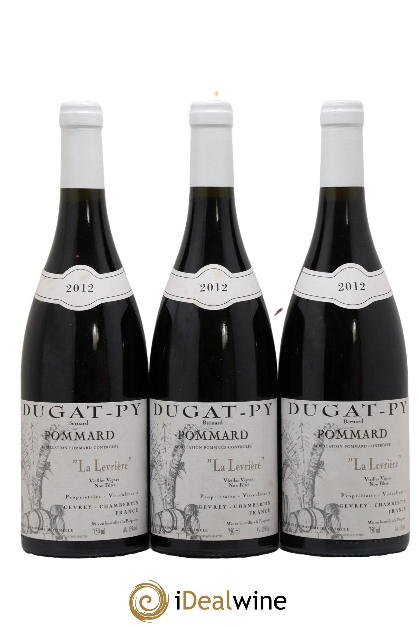 Pommard La Levrière Vieilles Vignes Dugat-Py  2012 - Lotto di 3 bottiglie - 0