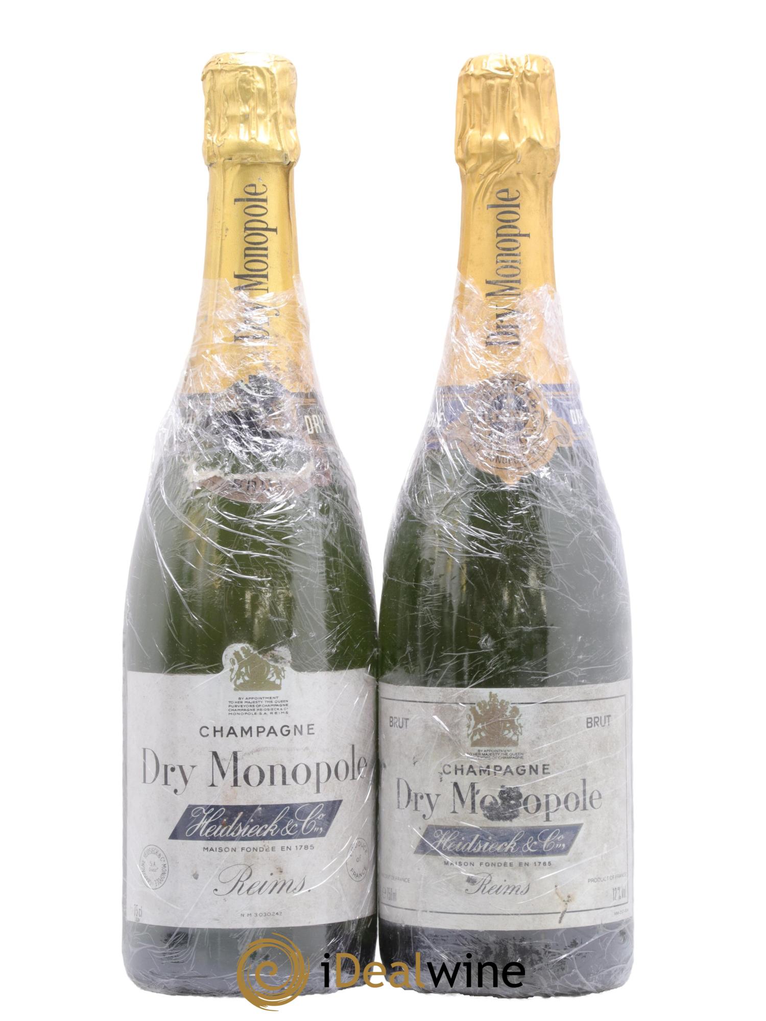 Dry Monopole Heidsieck & Co - Lot of 2 bottles - 0