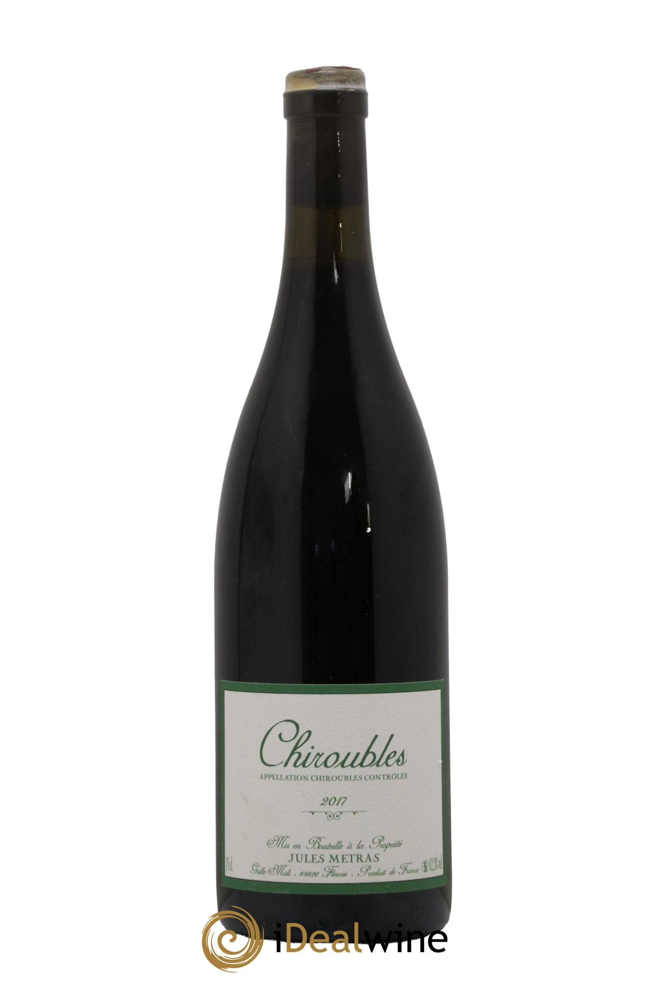 Chiroubles Jules Métras (Domaine) 2017 - Lot de 1 bouteille - 0