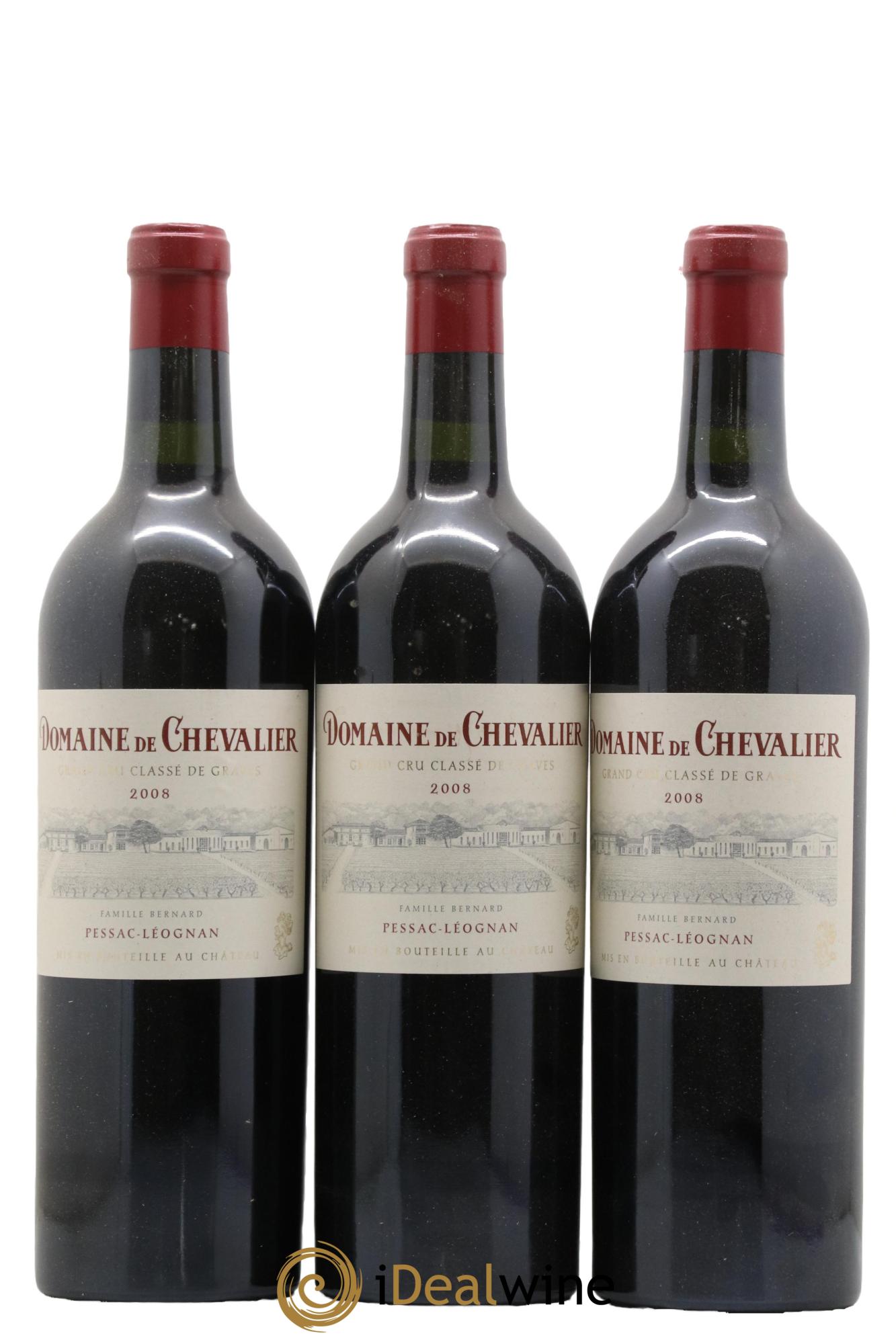 Domaine de Chevalier Cru Classé de Graves 2008 - Lot de 3 bouteilles - 0