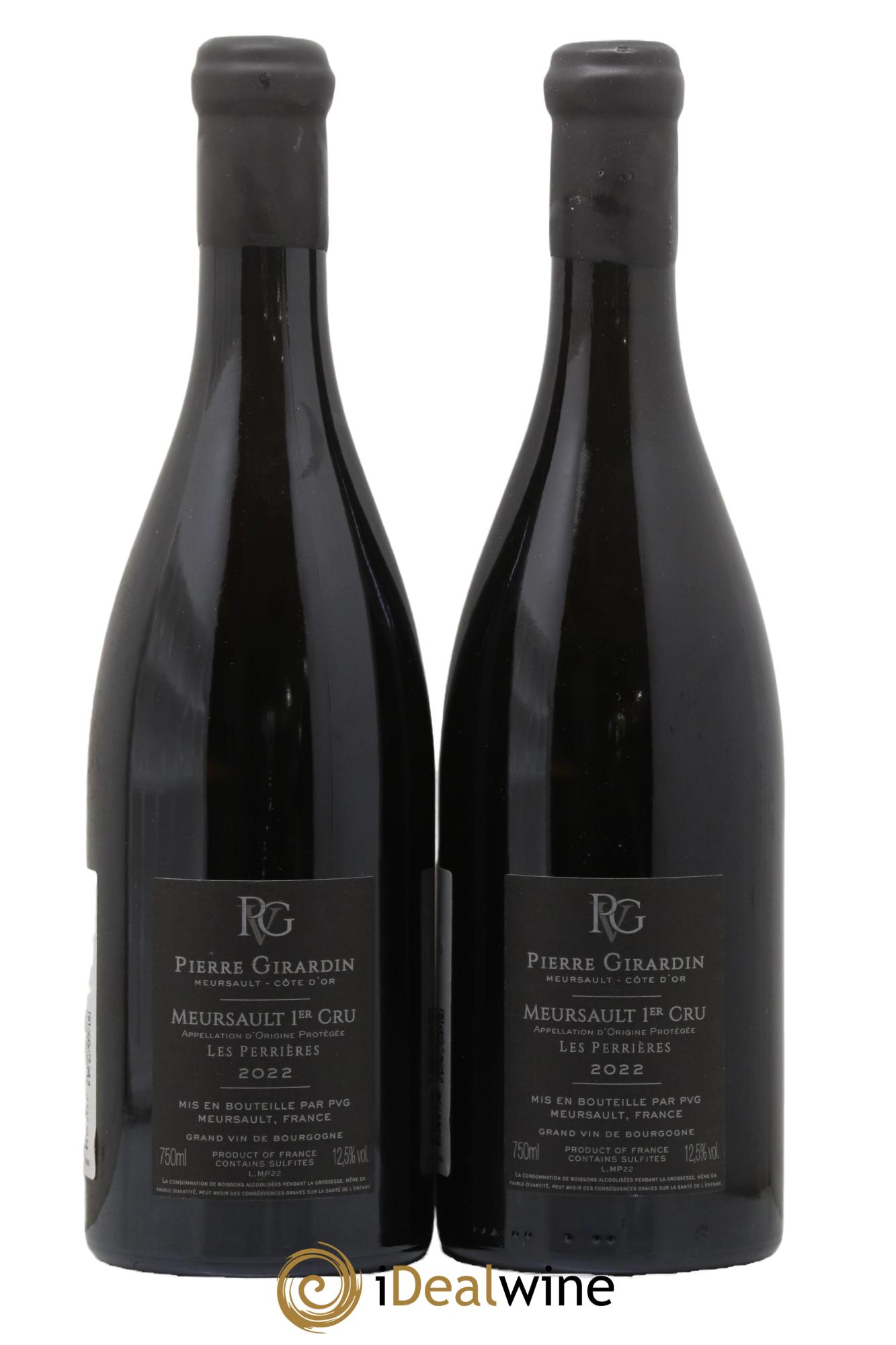 Meursault 1er Cru Les Perrières  Pierre Girardin 2022 - Lotto di 2 bottiglie - 1