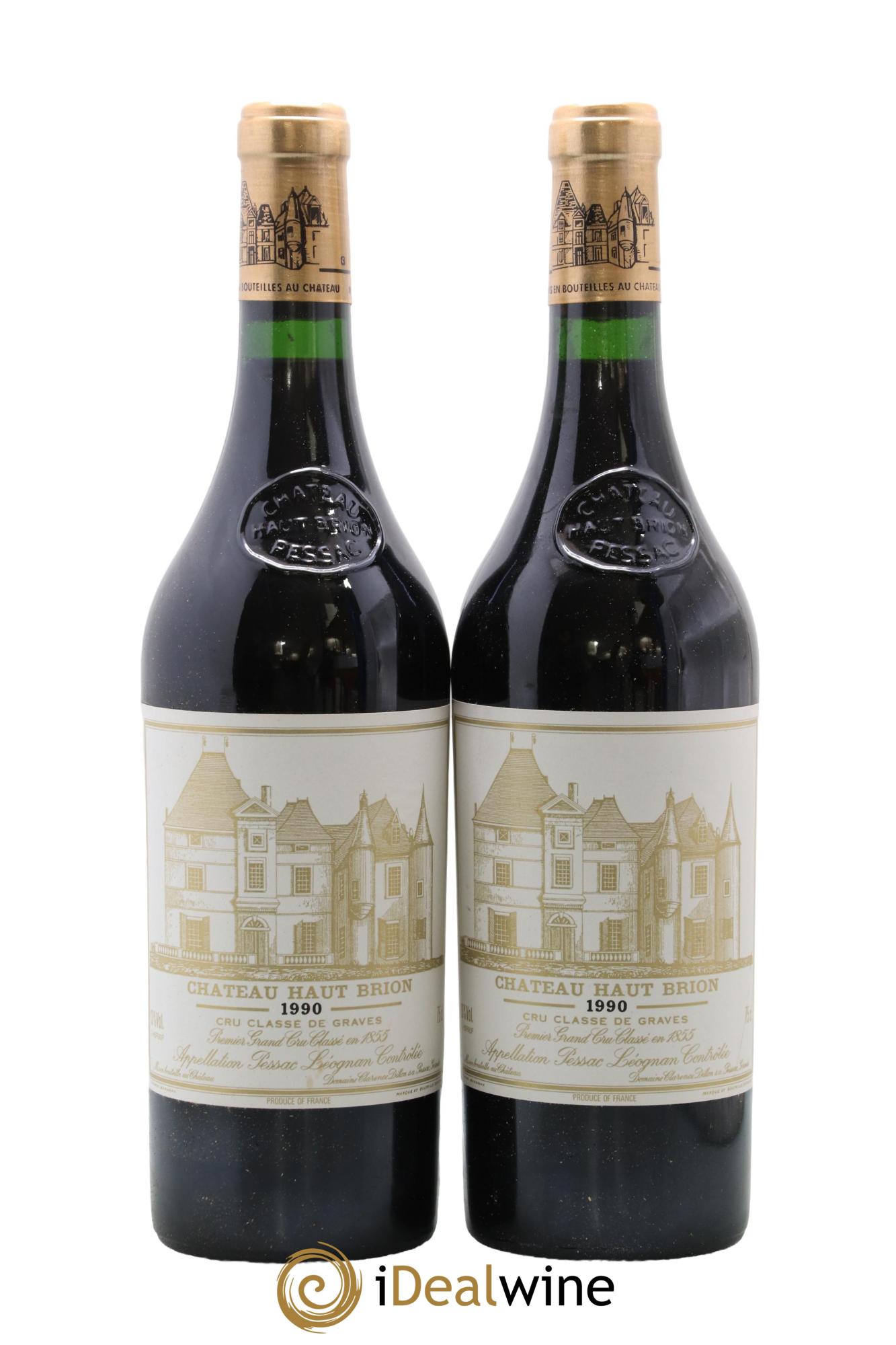 Château Haut Brion 1er Grand Cru Classé 1990 - Posten von 2 Flaschen - 0