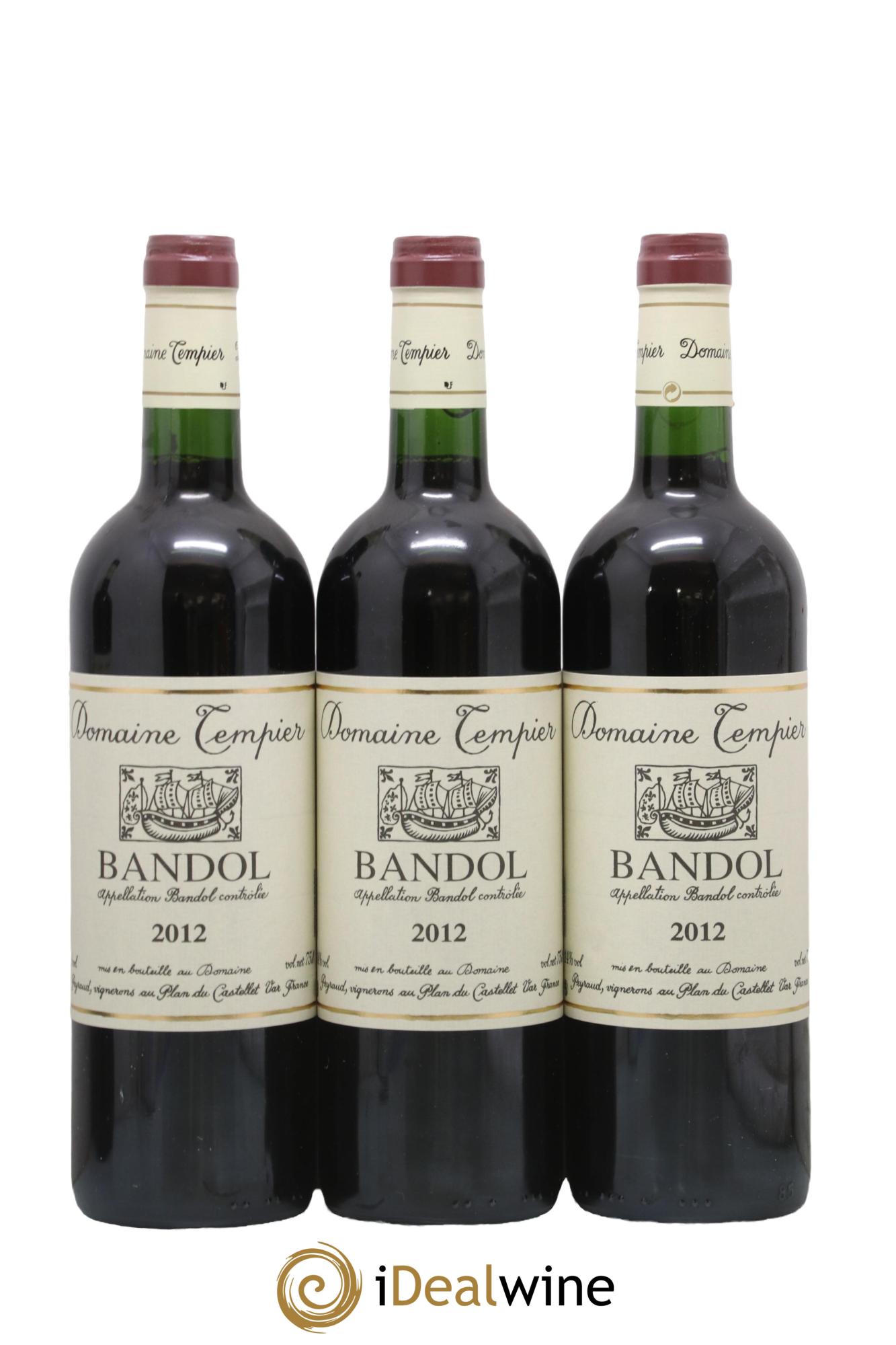 Bandol Domaine Tempier Famille Peyraud 2012 - Lot de 3 bouteilles - 0