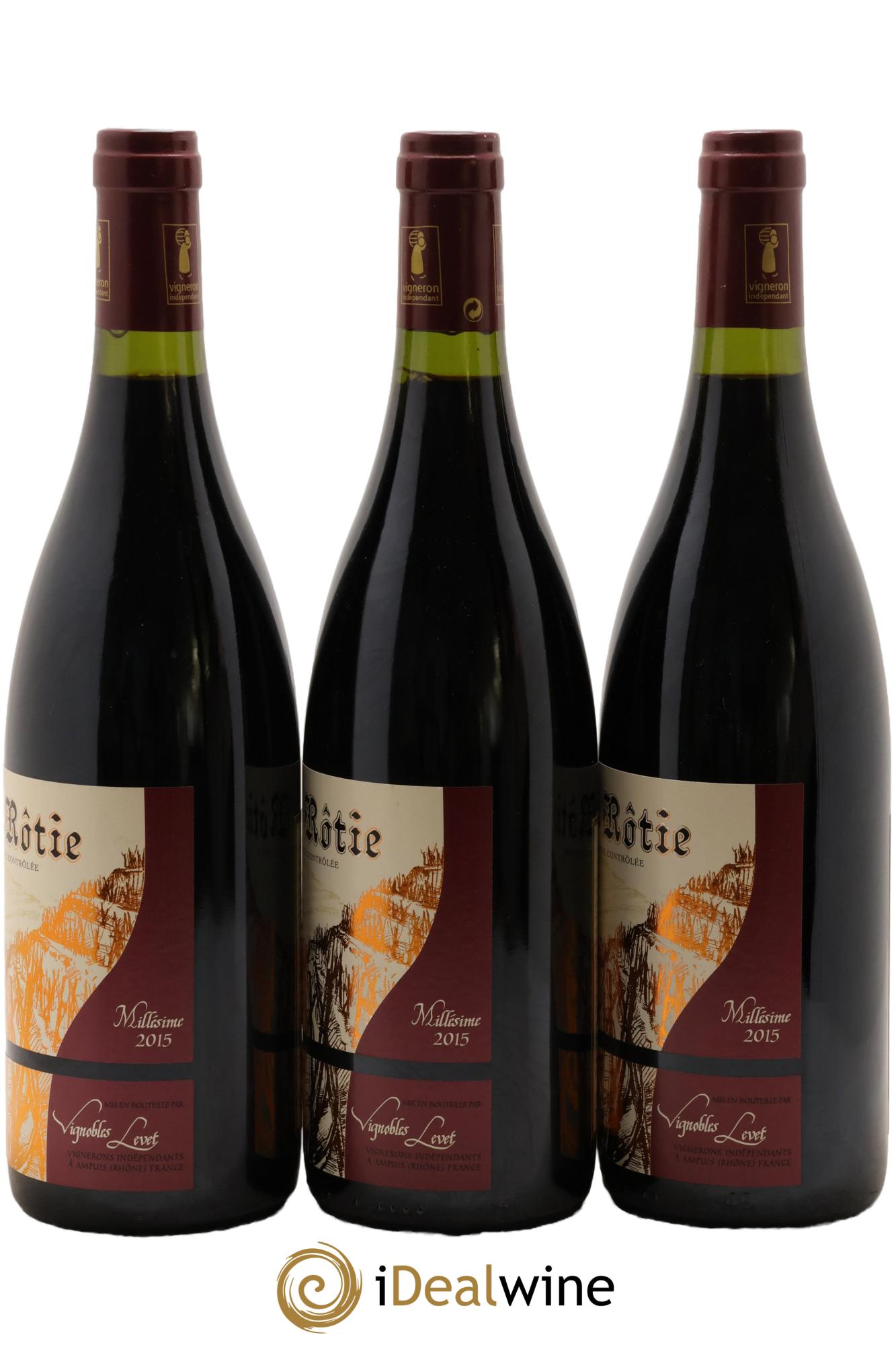 Côte-Rôtie Maestria Vignobles Levet 2015 - Lot de 3 bouteilles - 1