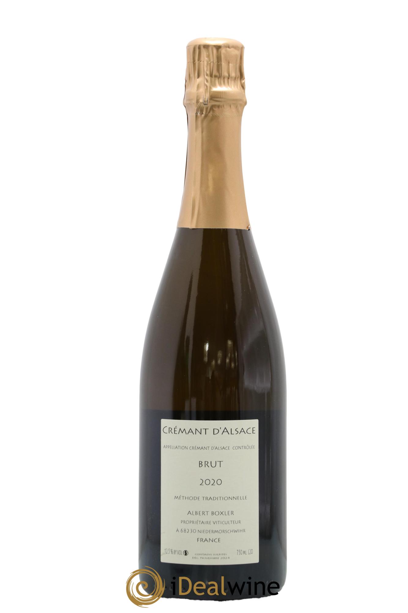 Crémant d'Alsace Albert Boxler 2020 - Lot de 1 bouteille - 1