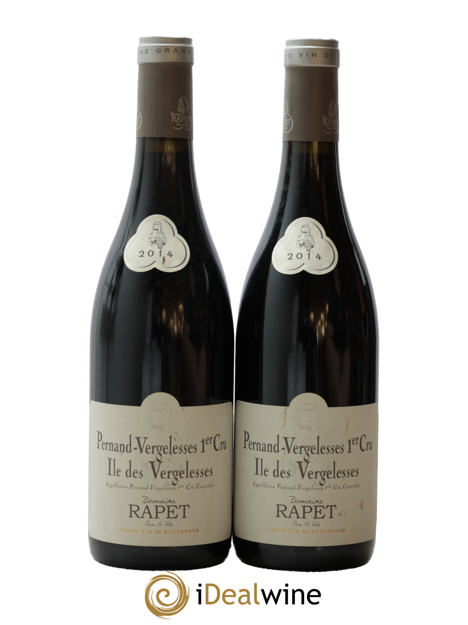 Pernand-Vergelesses 1er Cru Ile de Vergelesses Rapet Père & Fils 2014 - Lot de 2 bouteilles - 0