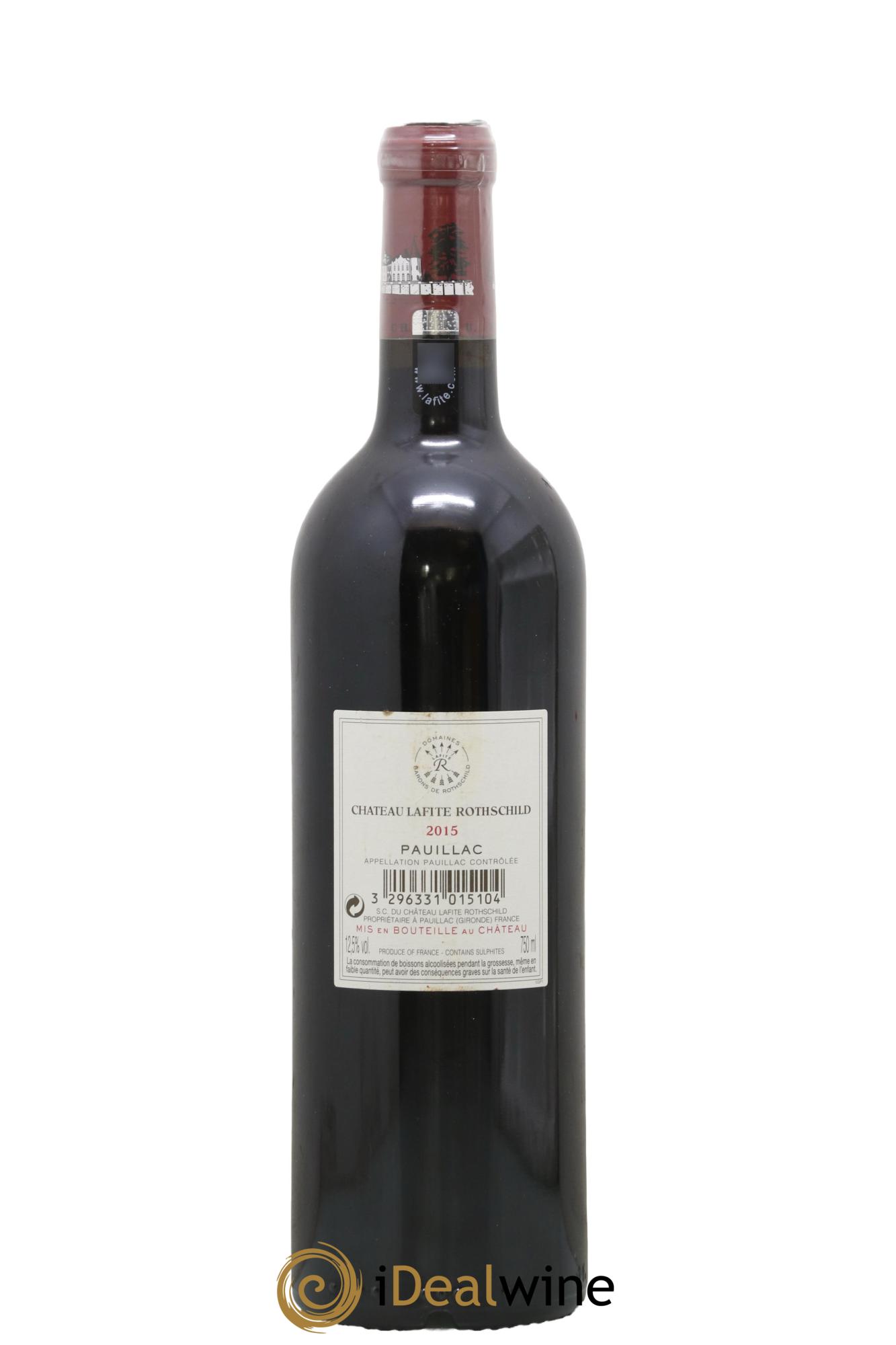 Château Lafite Rothschild 1er Grand Cru Classé 2015 - Lot de 1 bouteille - 1