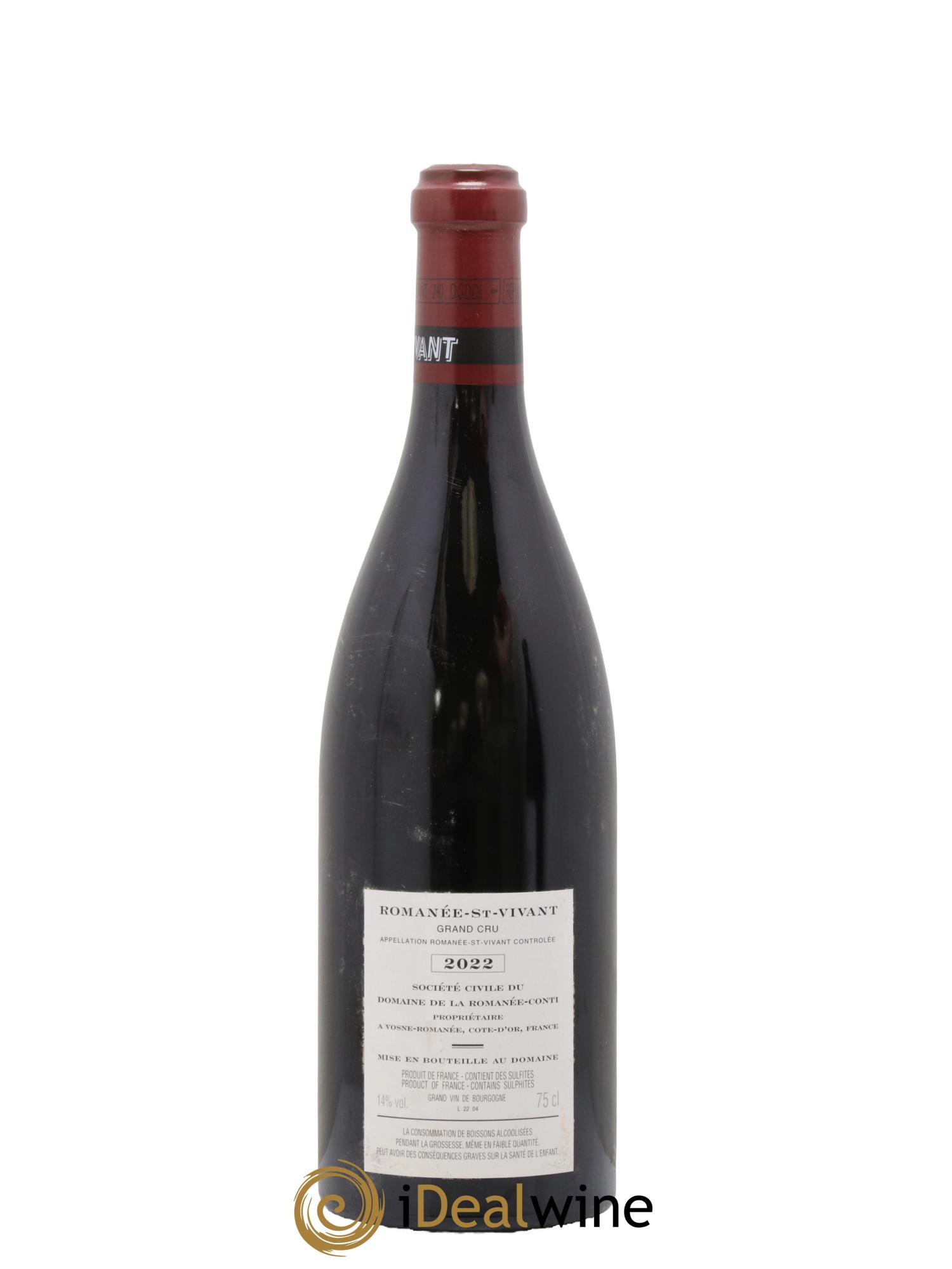 Romanée-Saint-Vivant Grand Cru Domaine de la Romanée-Conti 2022 - Lotto di 1 bottiglia - 1