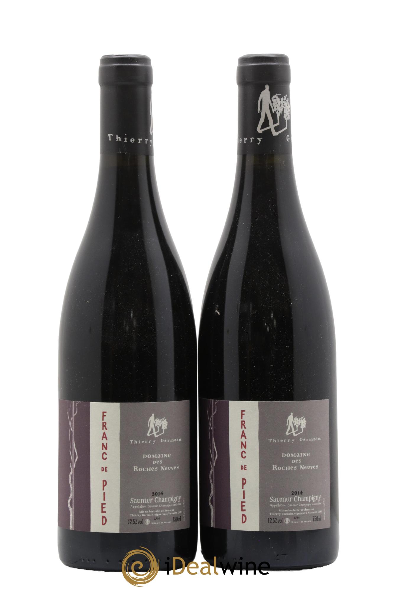Saumur-Champigny Franc de pied Domaine des Roches Neuves - Thierry Germain 2014 - Posten von 2 Flaschen - 0