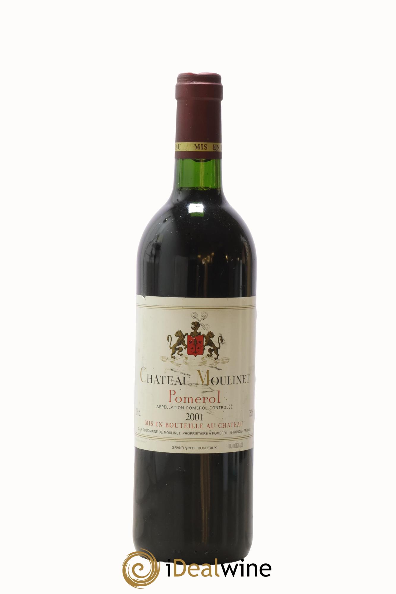 Château Moulinet 2001 - Posten von 1 Flasche - 0