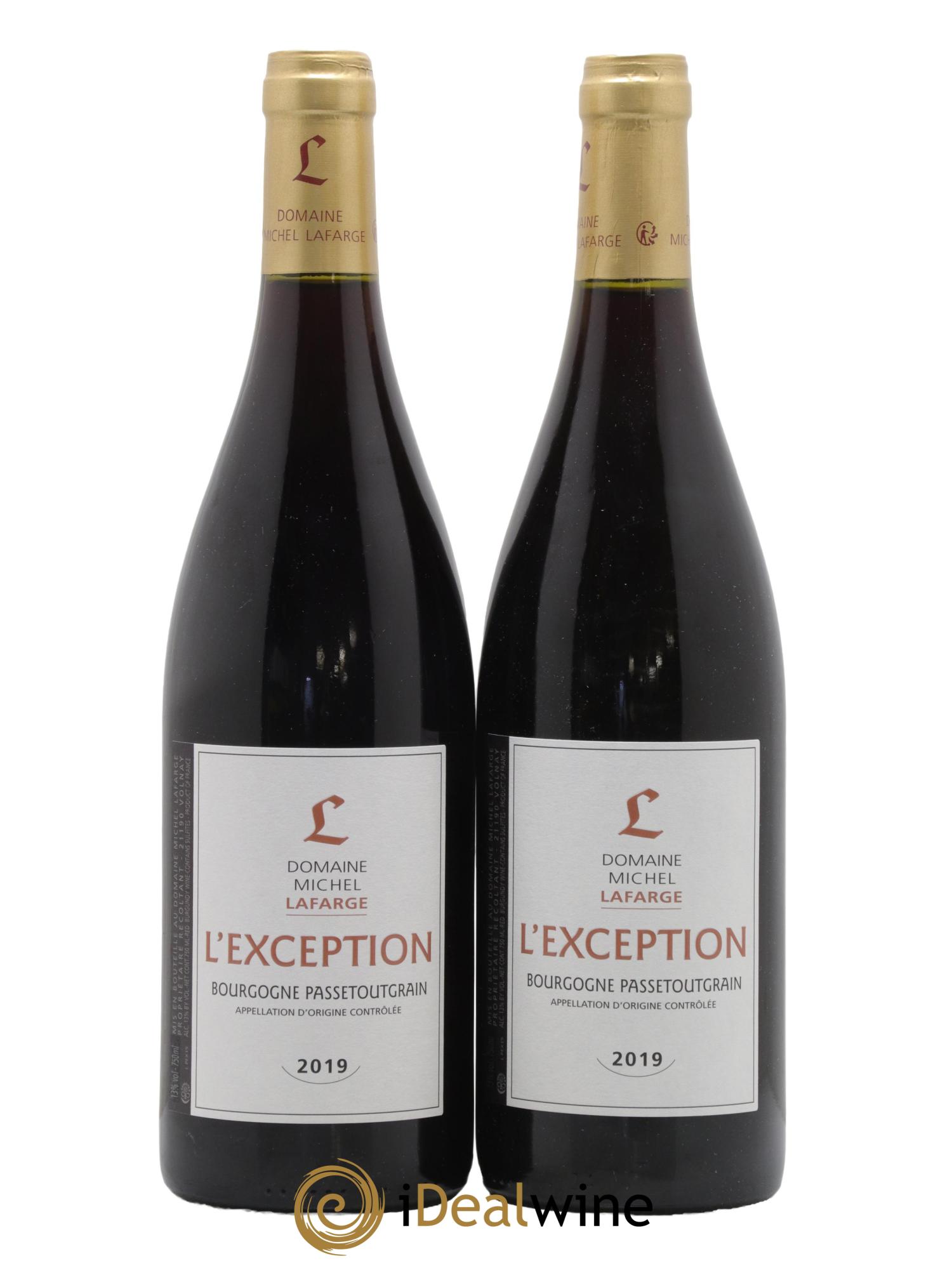 Bourgogne Passetoutgrain L'Exception Lafarge (Domaine) 2019 - Lot de 2 bouteilles - 0