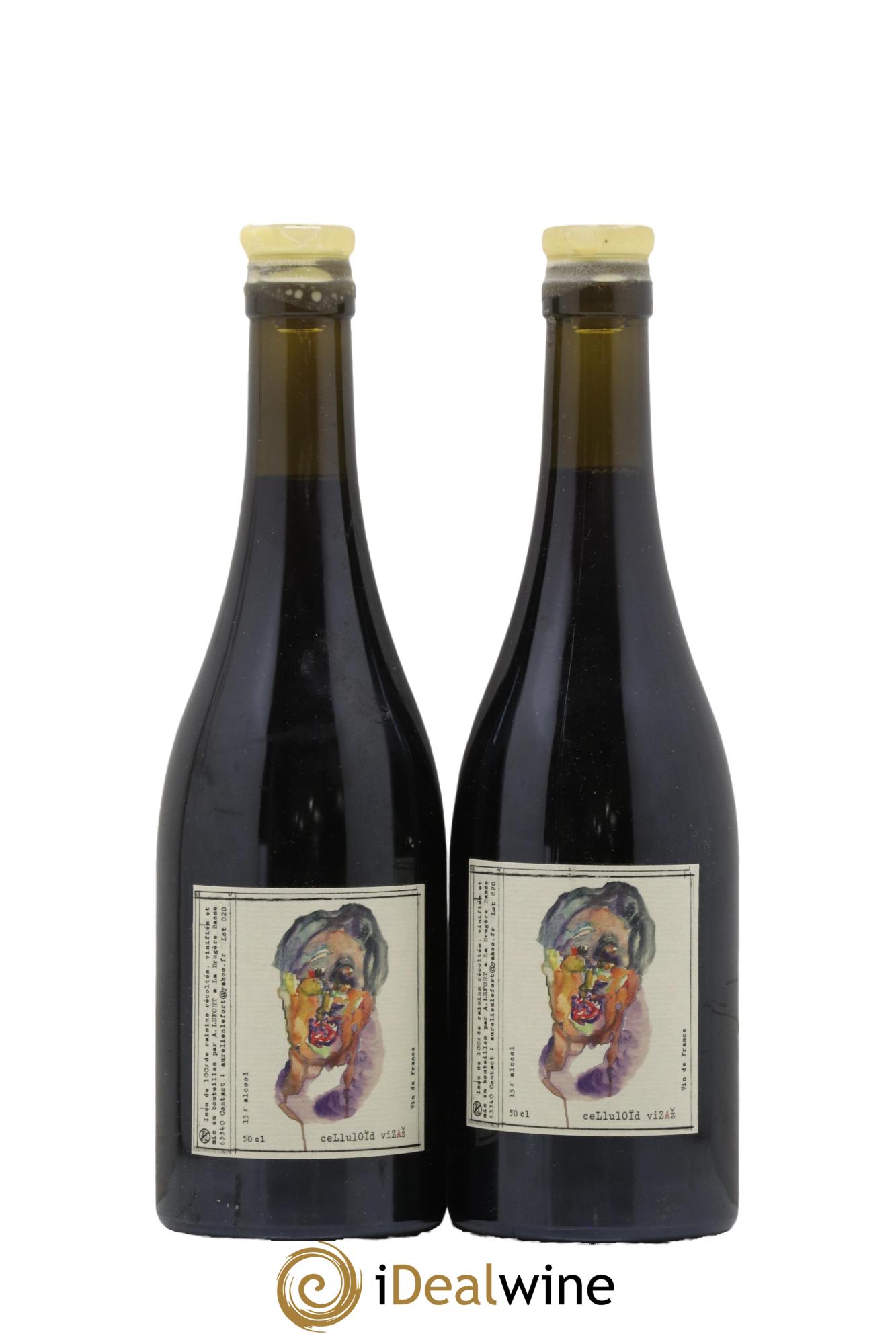 Vin de France Celluloïd Vizaz Aurélien Lefort 2020 - Lot of 2 500ml formats - 0