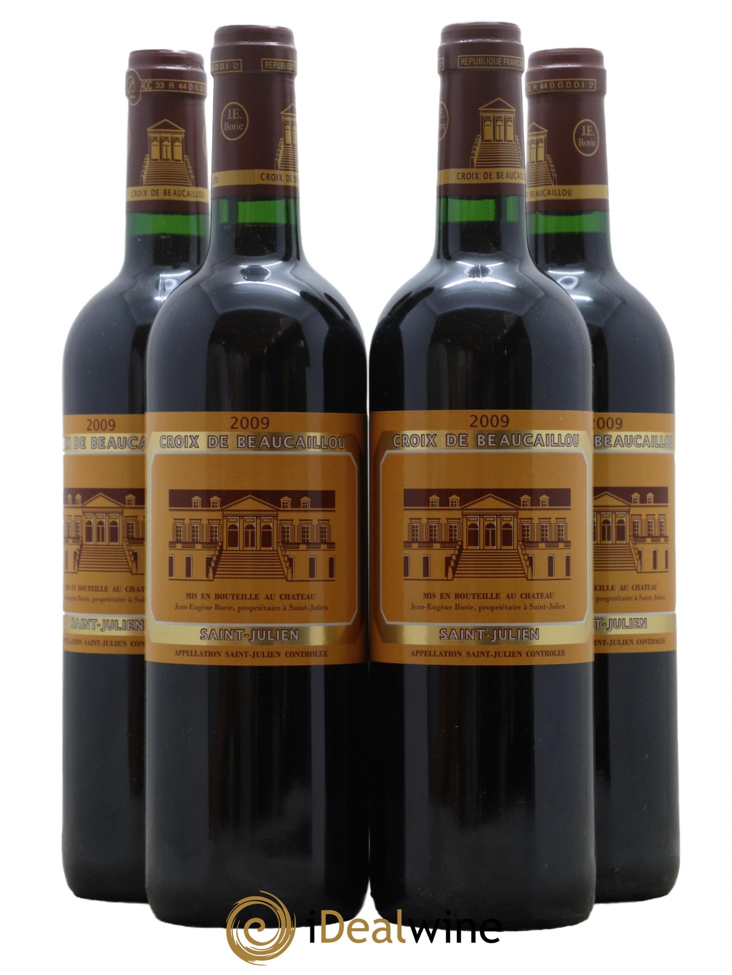 La Croix de Beaucaillou Second Vin 2009 - Posten von 4 Flaschen - 0