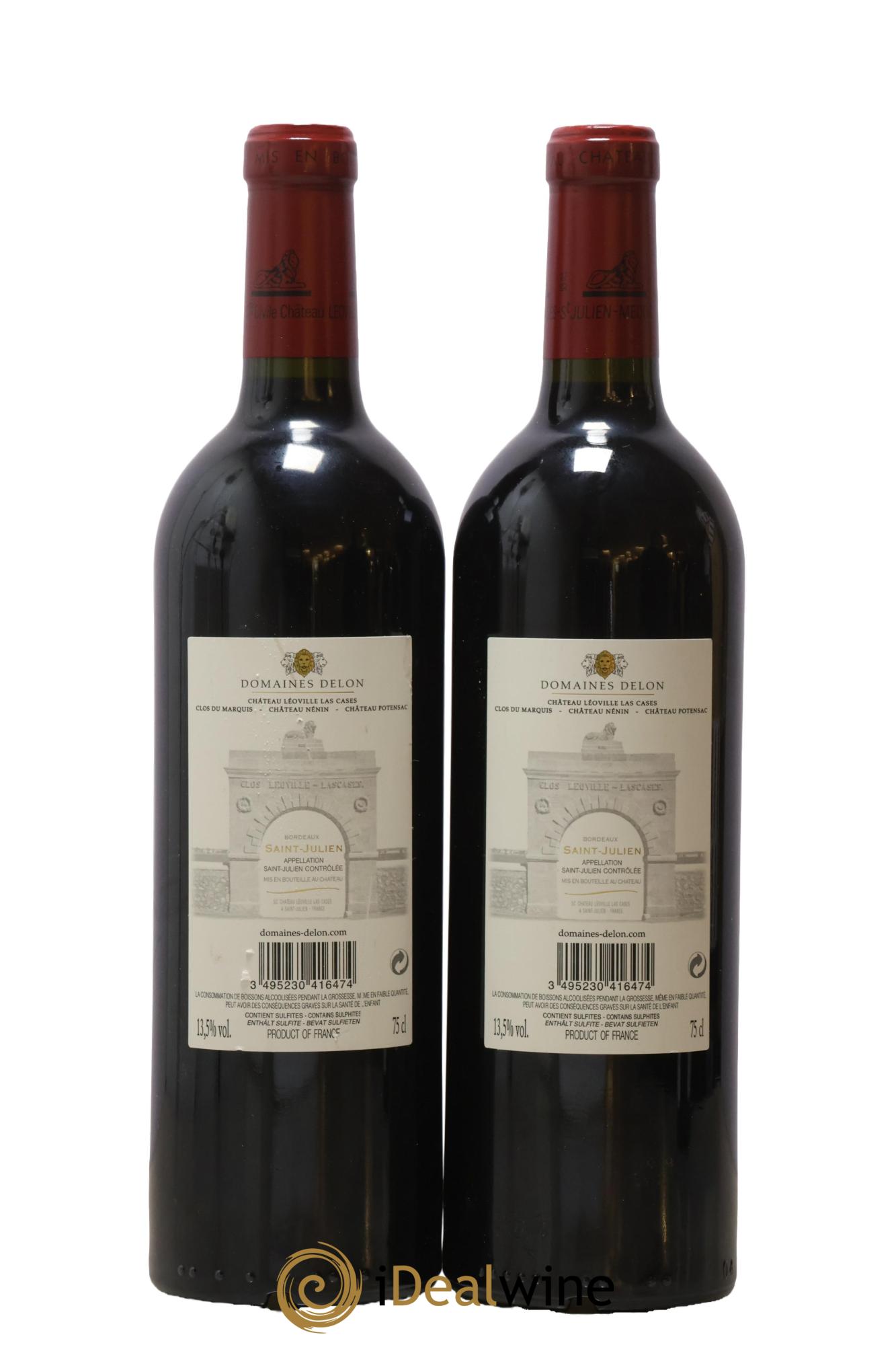 Château Léoville Las Cases 2ème Grand Cru Classé 2015 - Lot of 2 bottles - 1