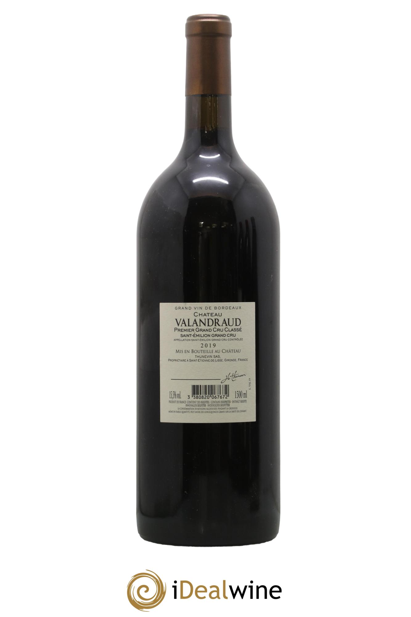 Château de Valandraud 1er Grand Cru Classé B depuis 2012 2019 - Lotto di 1 magnum - 1
