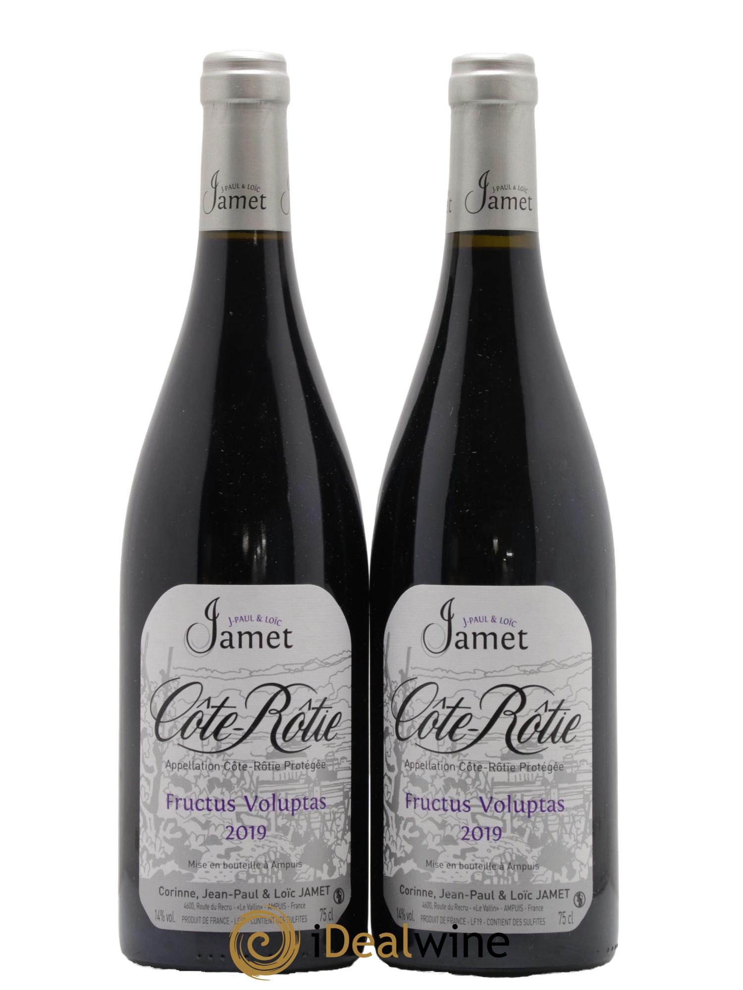 Côte-Rôtie Fructus Voluptas Jamet (Domaine) 2019 - Lot de 2 bouteilles - 0