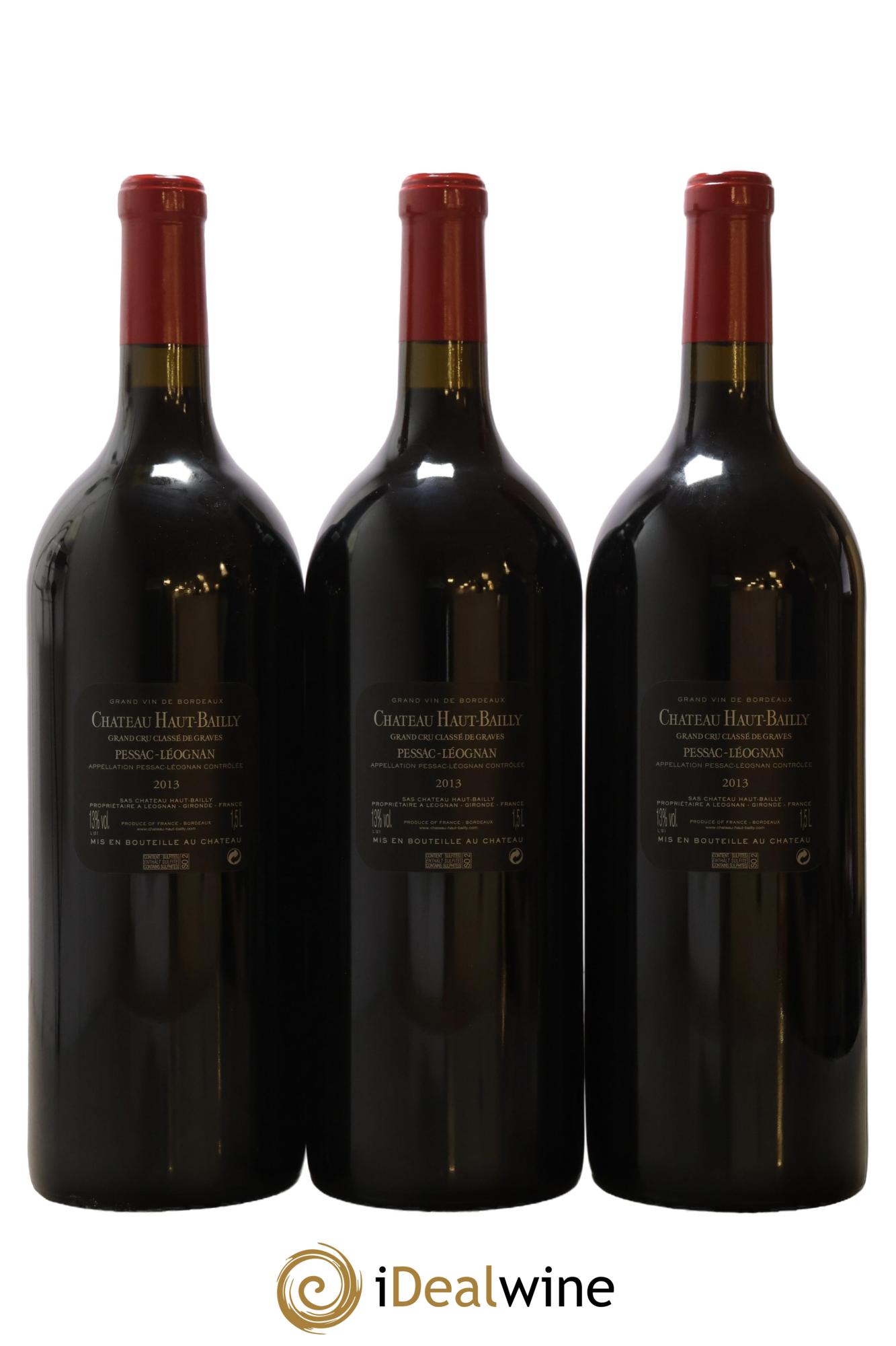 Château Haut-Bailly Cru Classé de Graves  2013 - Lotto di 3 magnum - 2