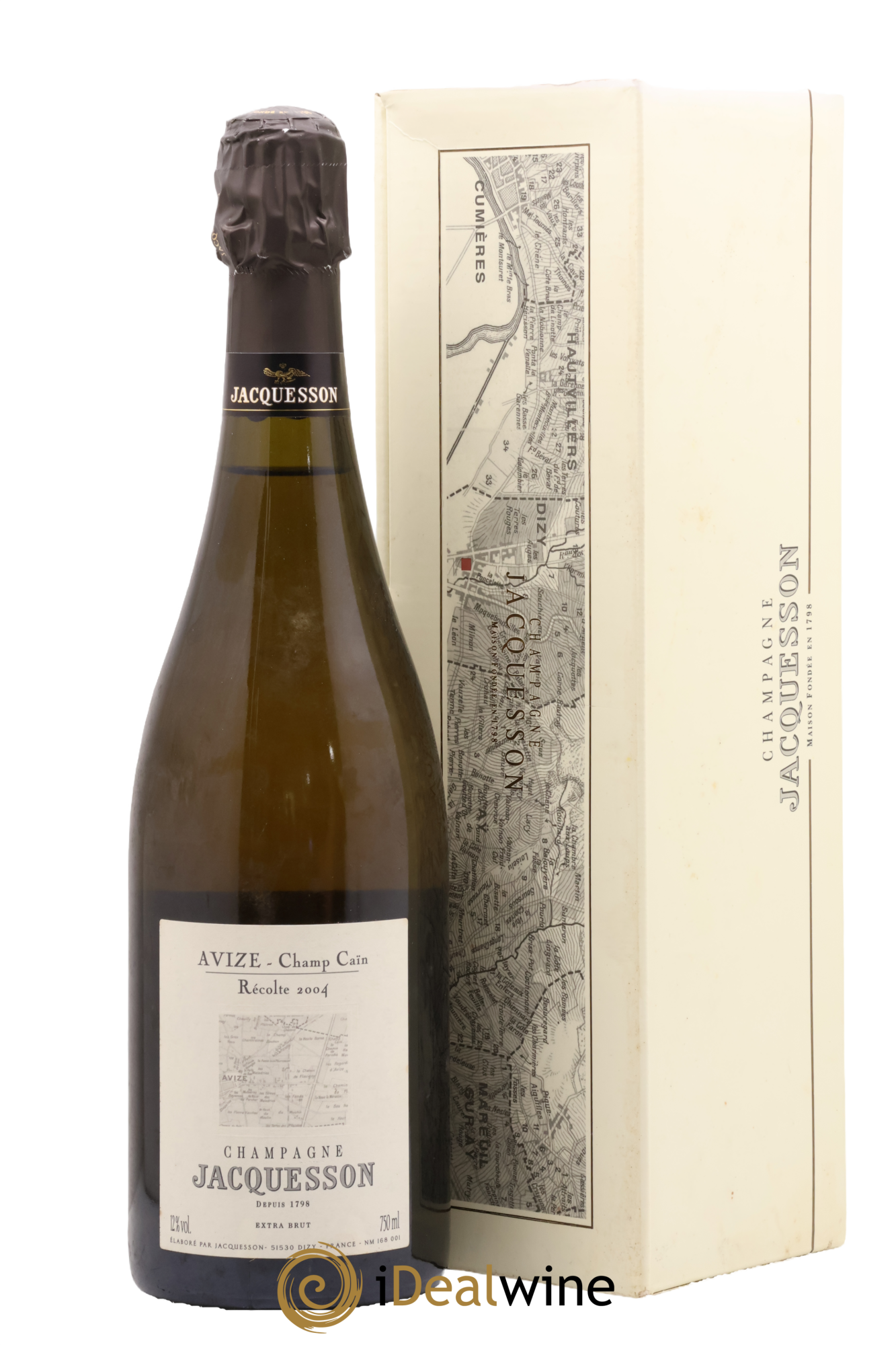 Avize Champ Caïn Extra-Brut Jacquesson 2004 - Lot de 1 bouteille - 0