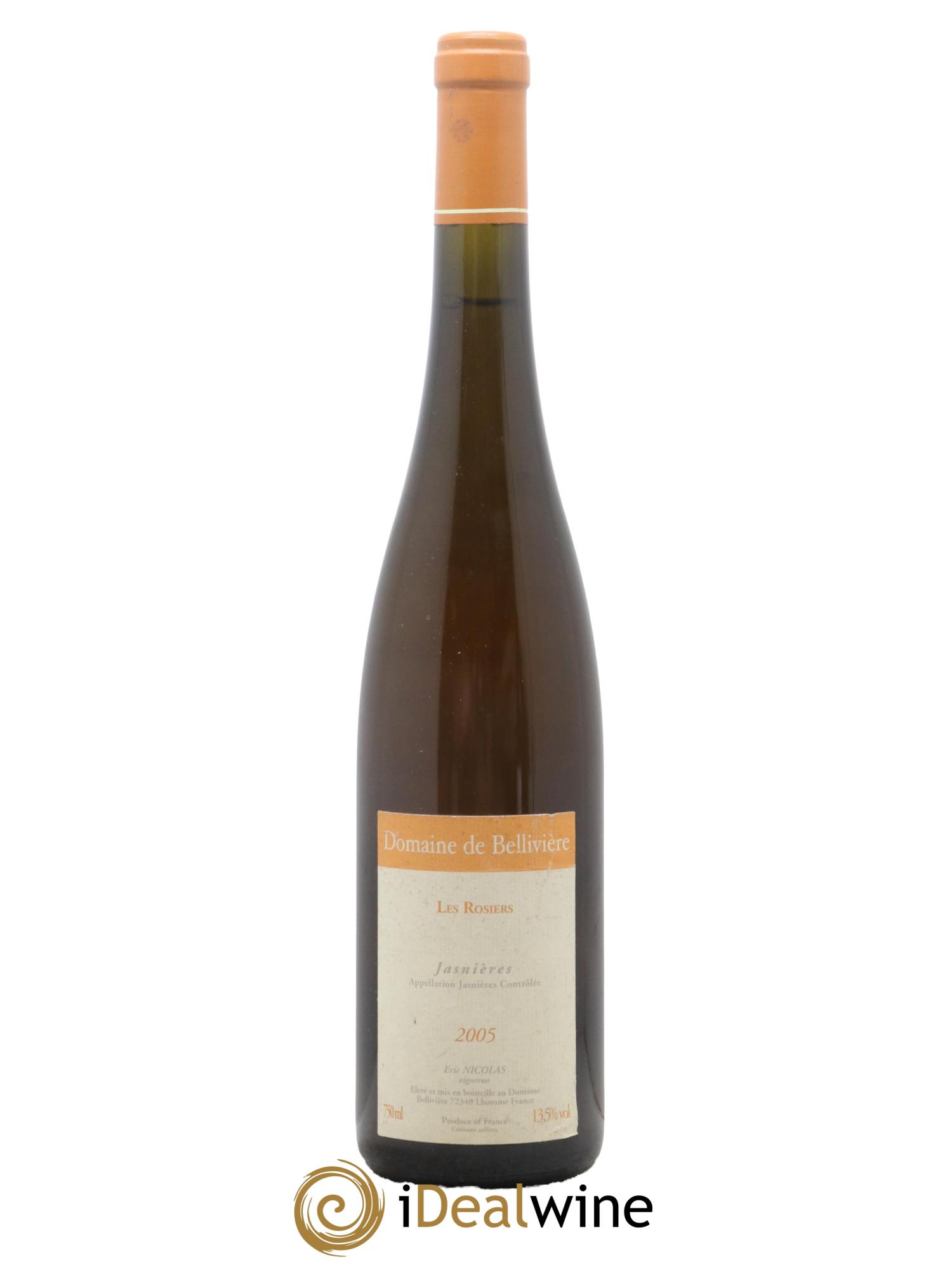Jasnières Les Rosiers Domaine de Bellivière 2005 - Lot de 1 bouteille - 0