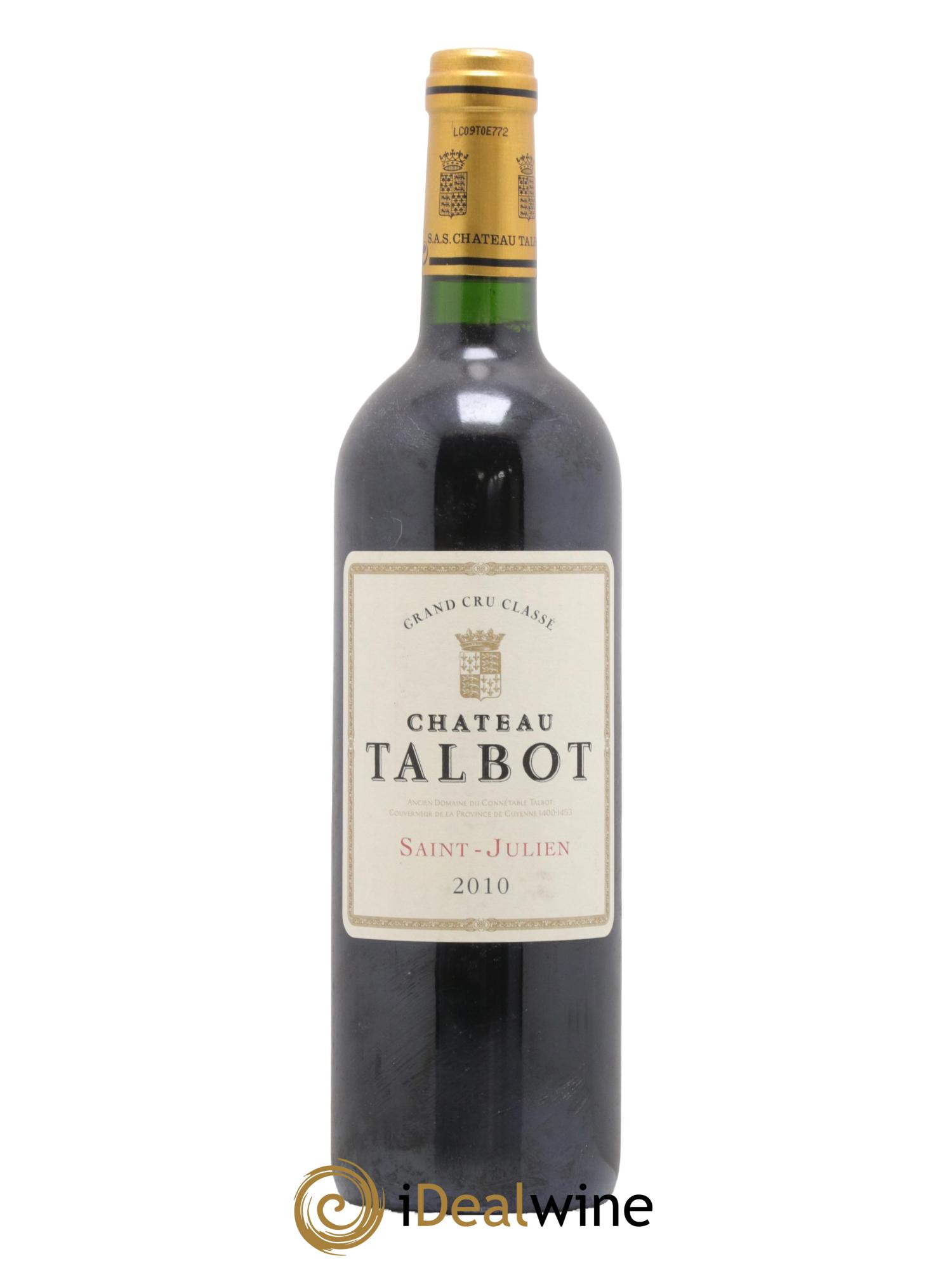 Château Talbot 4ème Grand Cru Classé  2010 - Lot of 1 bottle - 0