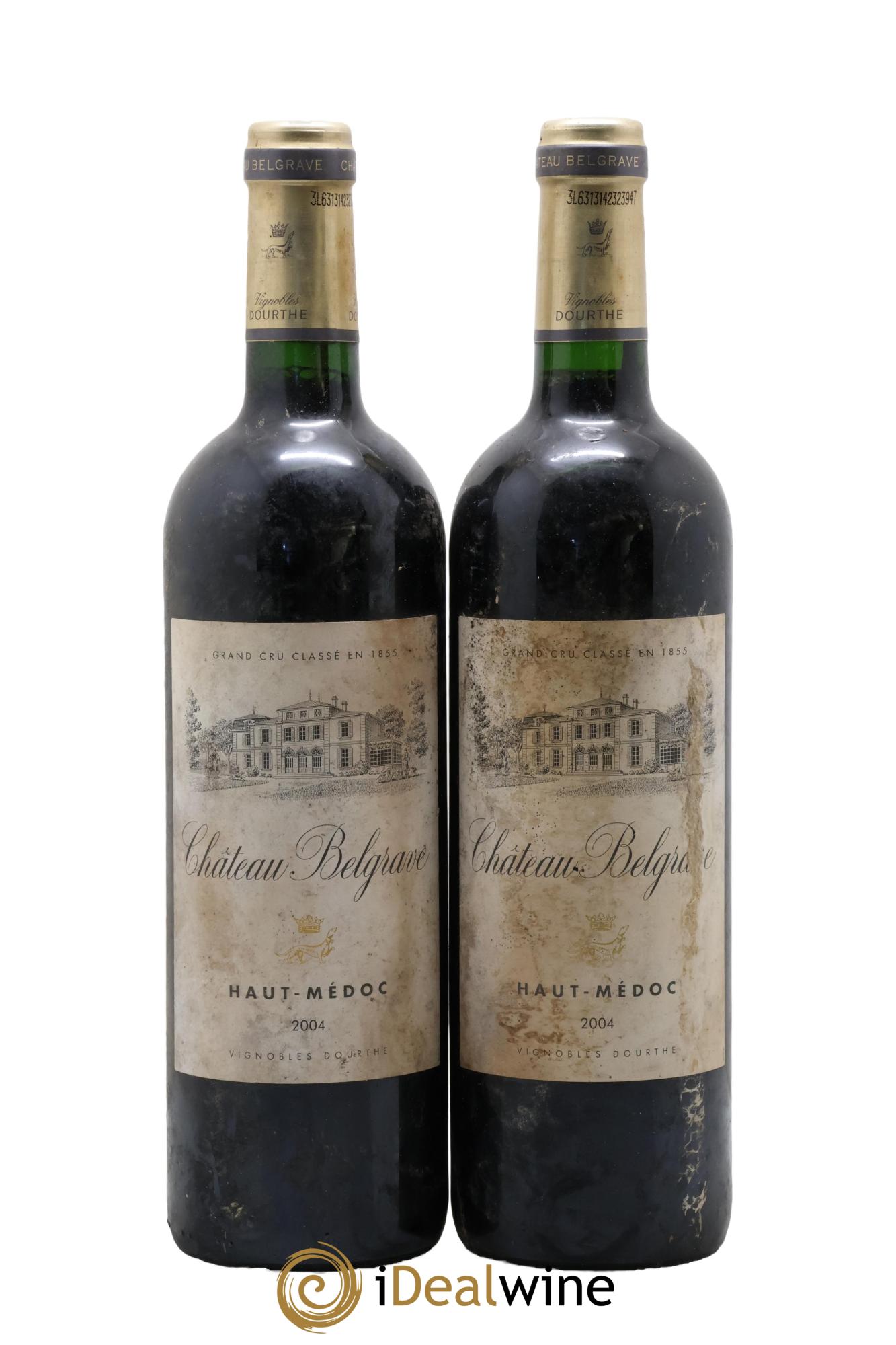 Château Belgrave 5ème Grand Cru Classé 2004 - Lot de 2 bouteilles - 0