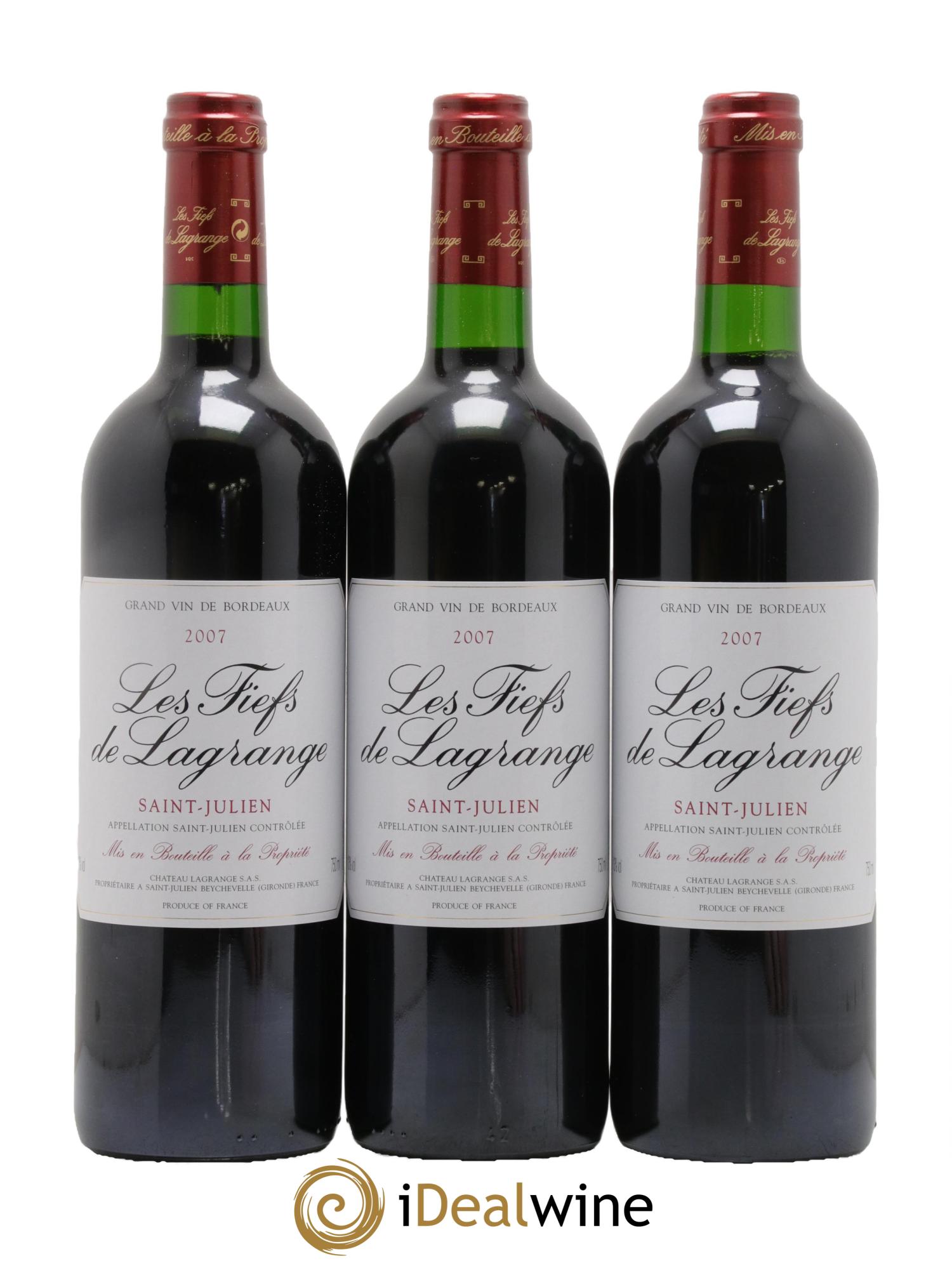 Les Fiefs de Lagrange Second Vin 2007 - Posten von 6 Flaschen - 1