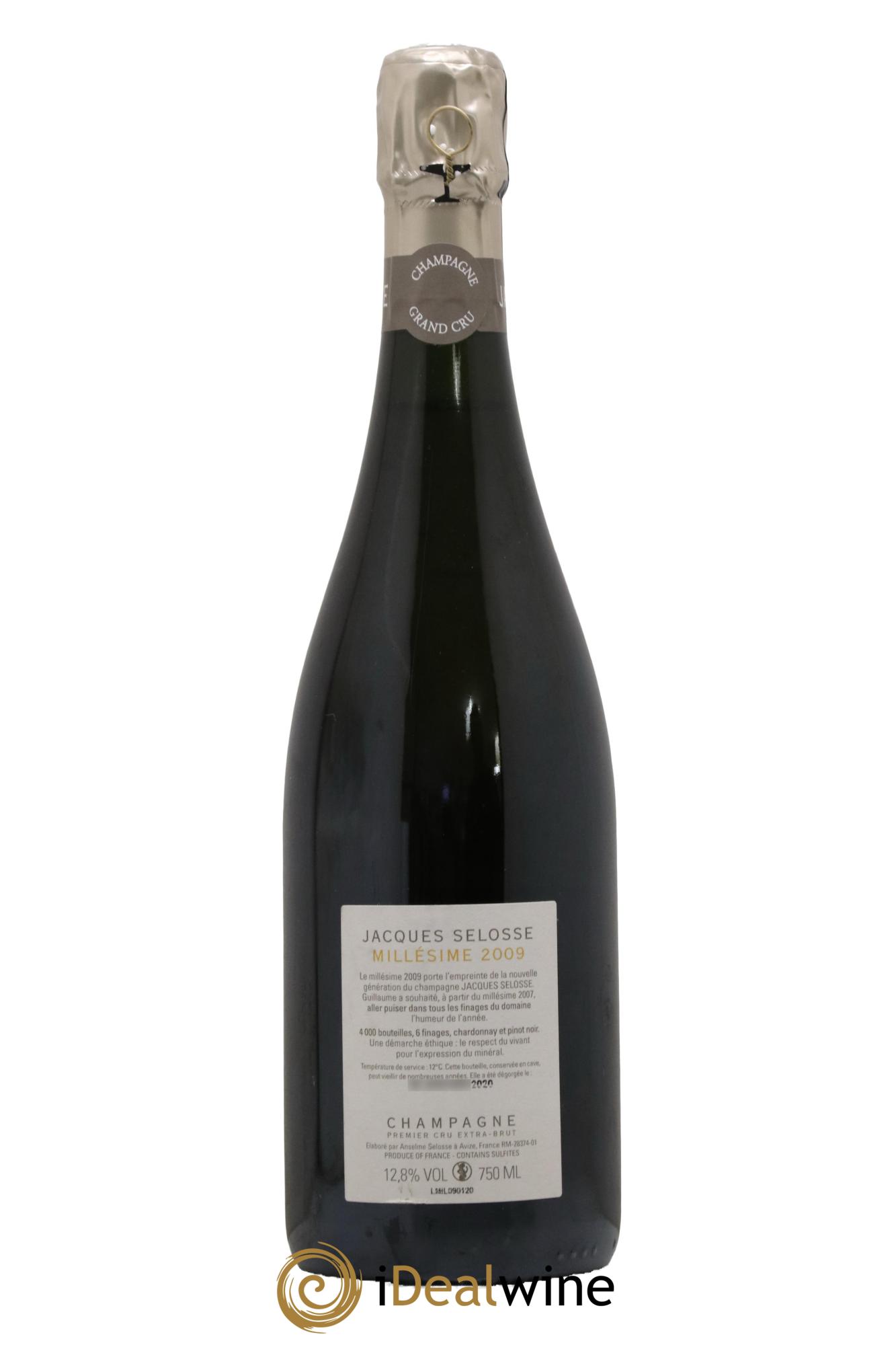 Grand Cru Blanc de Blancs Brut Jacques Selosse 2009 - Lot de 1 bouteille - 1