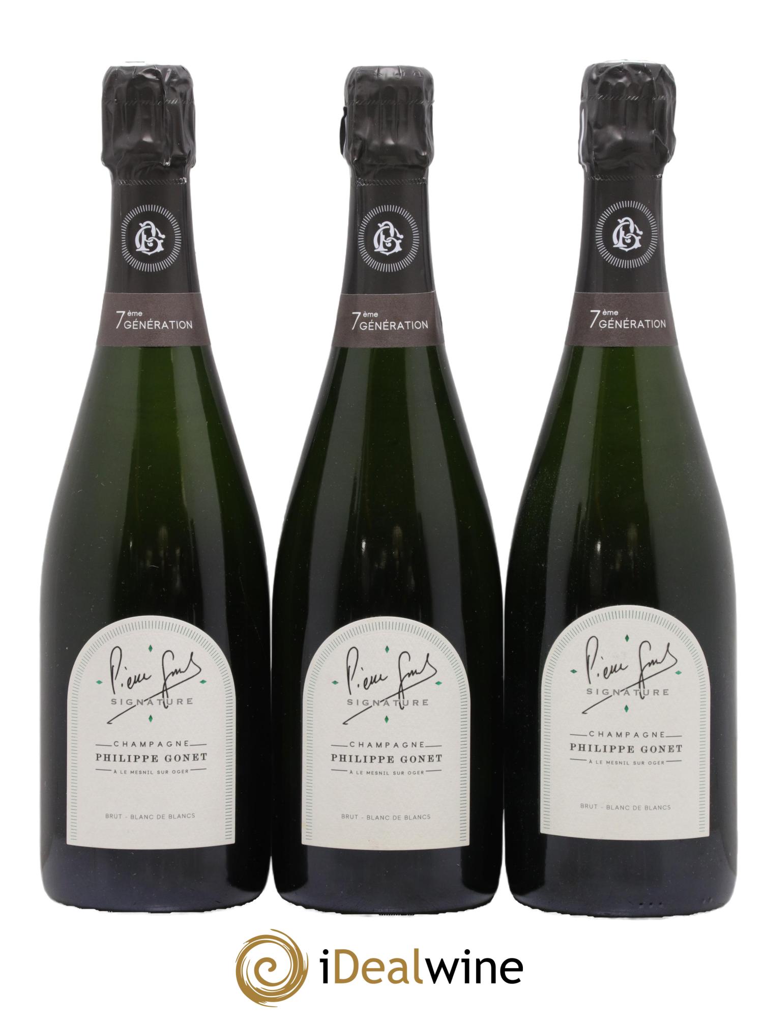 Signature Blanc de Blancs Brut Philippe Gonet - Lot de 3 bouteilles - 0