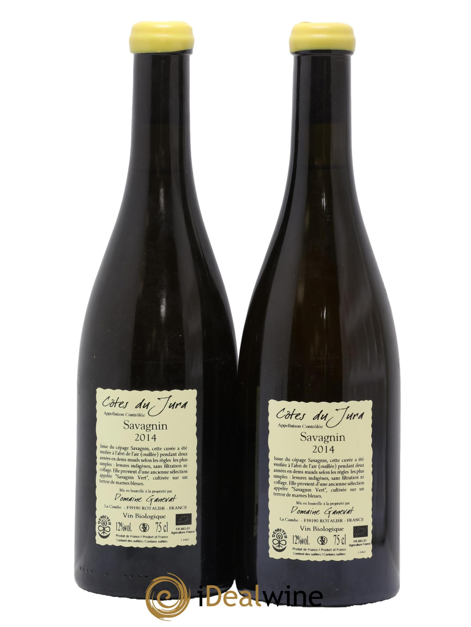 Côtes du Jura Les Chalasses Marnes Bleues Jean-François Ganevat (Domaine) 2014 - Lot de 2 bouteilles - 1