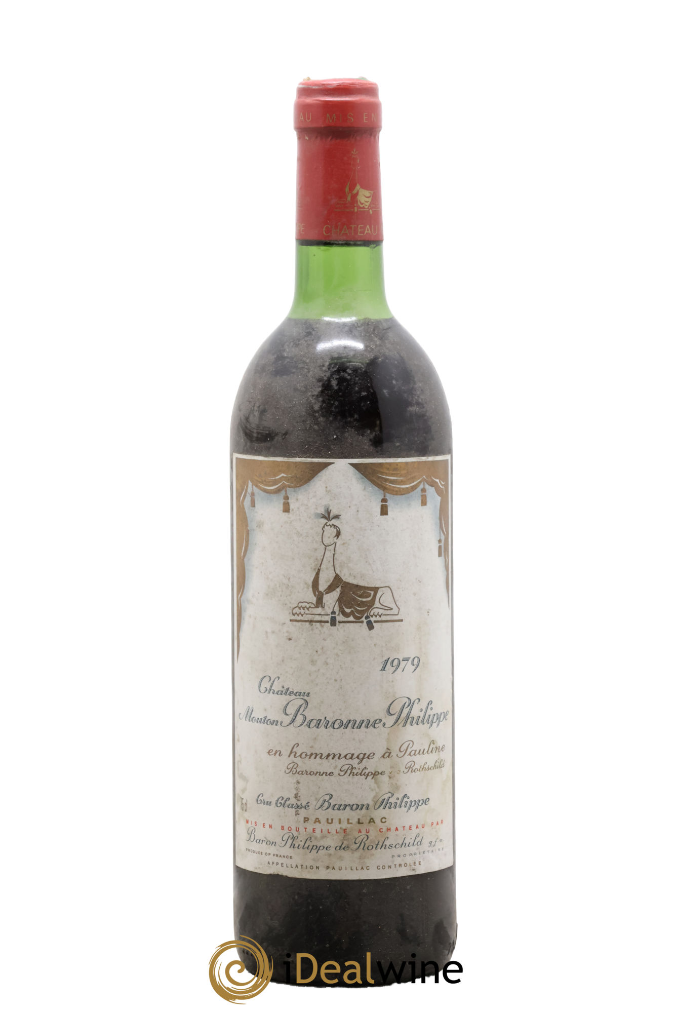 Château d' Armailhac - Mouton Baron(ne) Philippe 5ème Grand Cru Classé 1979 - Lot de 1 bouteille - 0