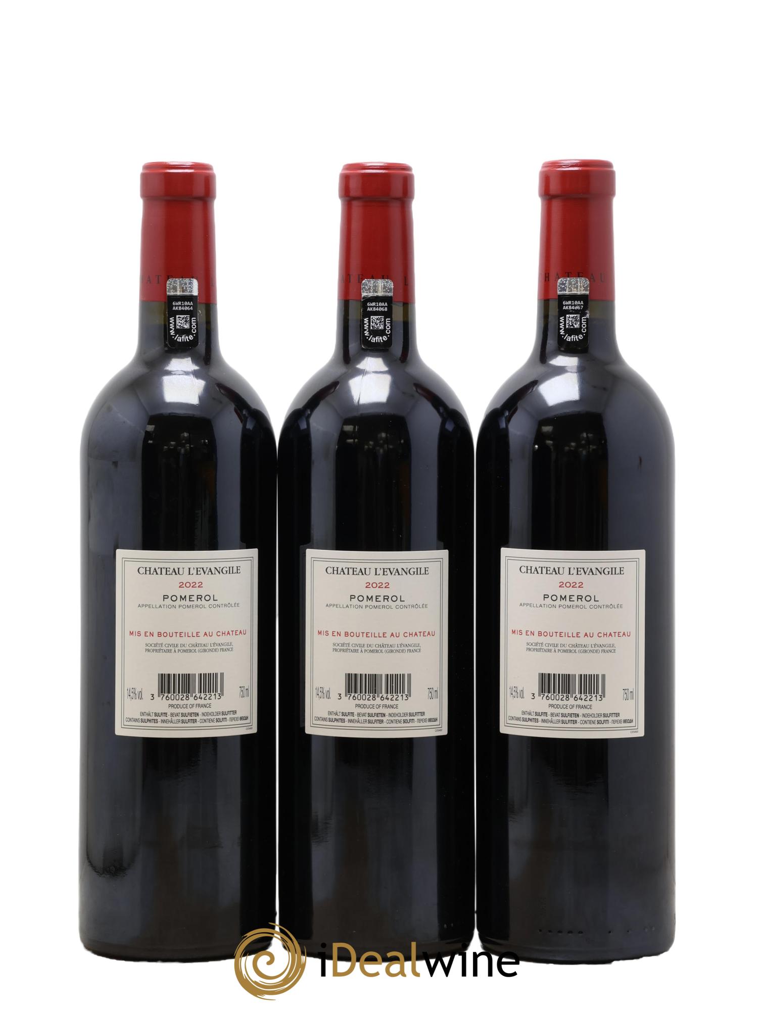 Château l' Évangile 2022 - Lot de 6 bouteilles - 2